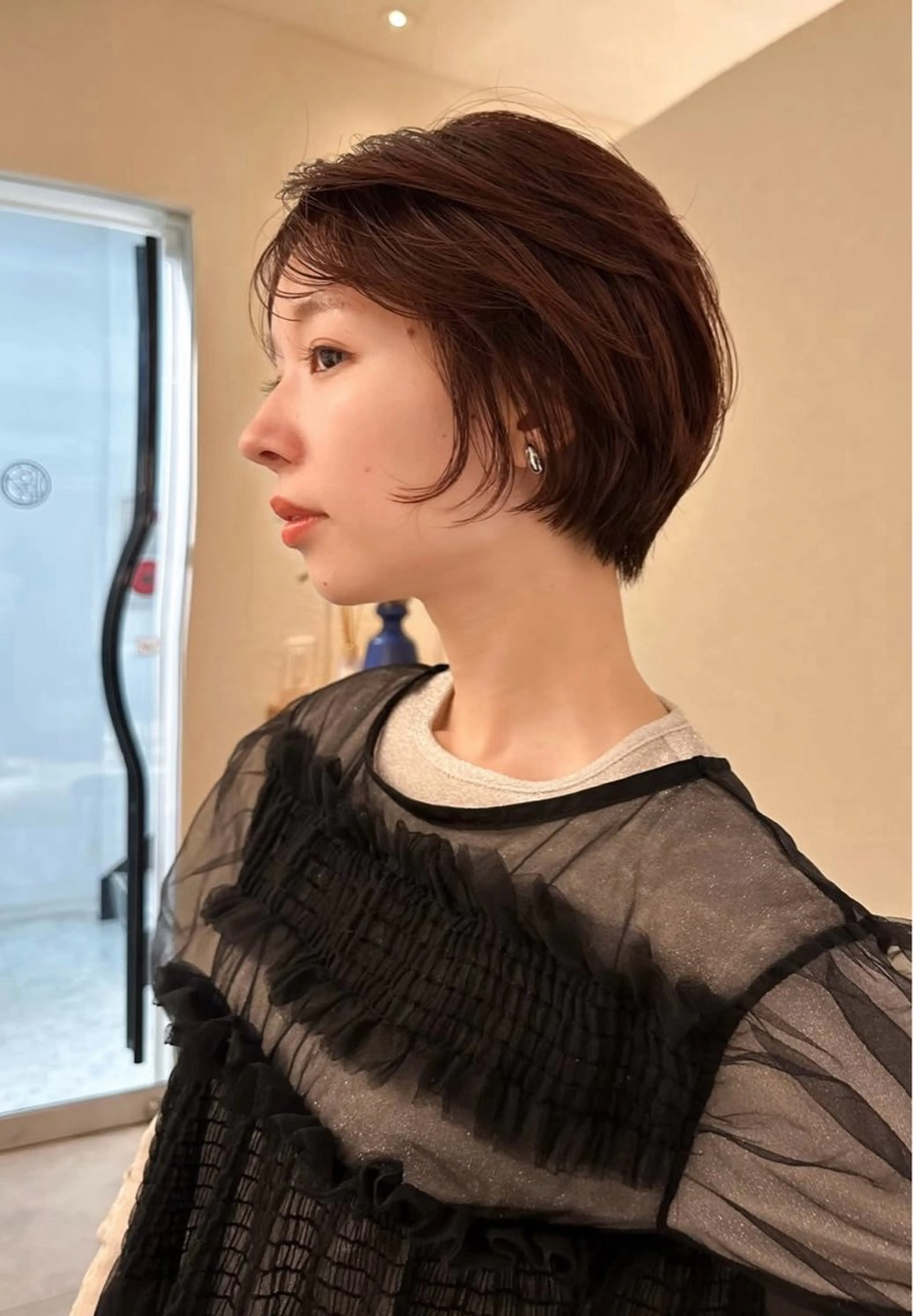 ショート カット 森田遥奈/透明感カラ ー/似合わせカットのヘアスタイル