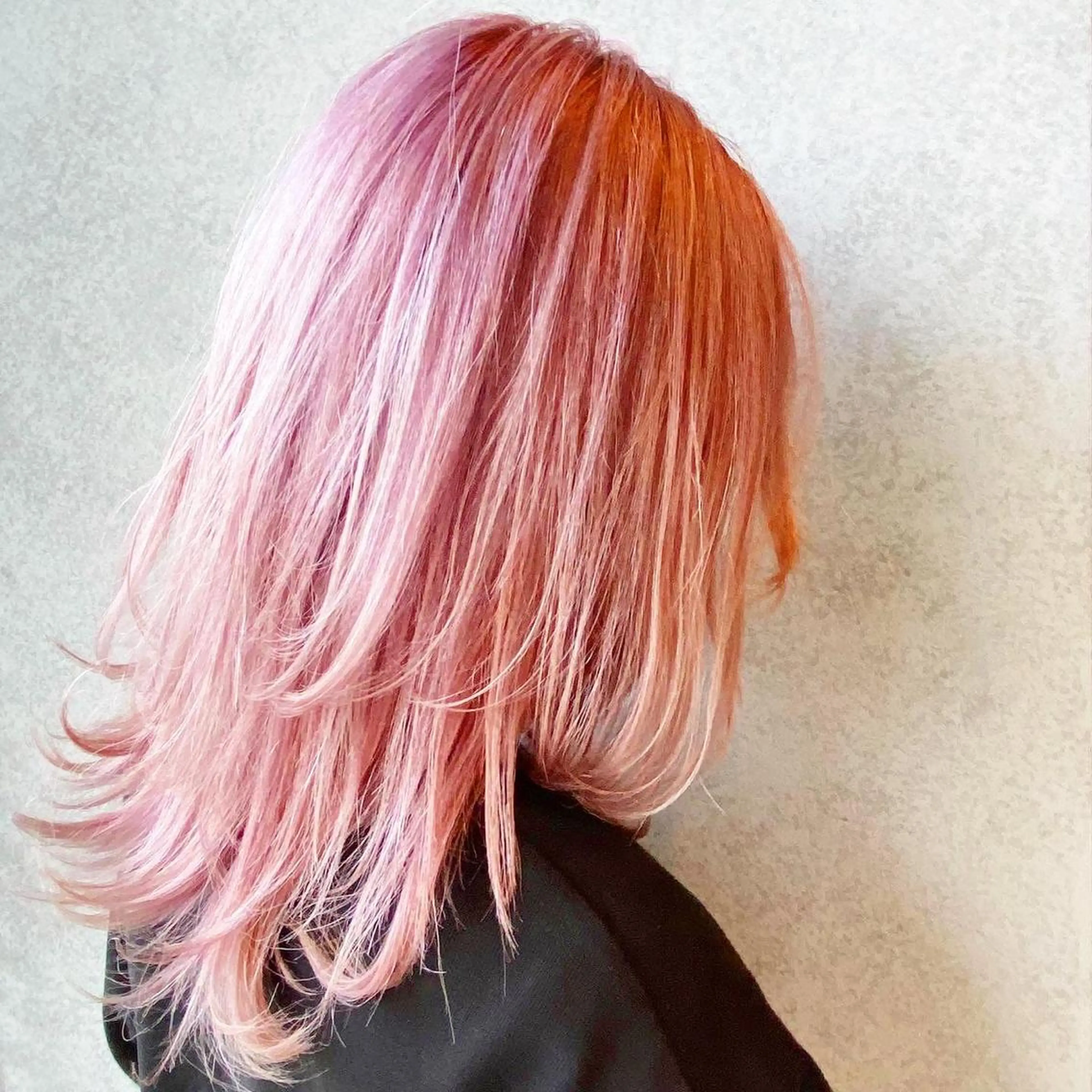 ミディアム ヘアカラー 河原 亮のヘアスタイル