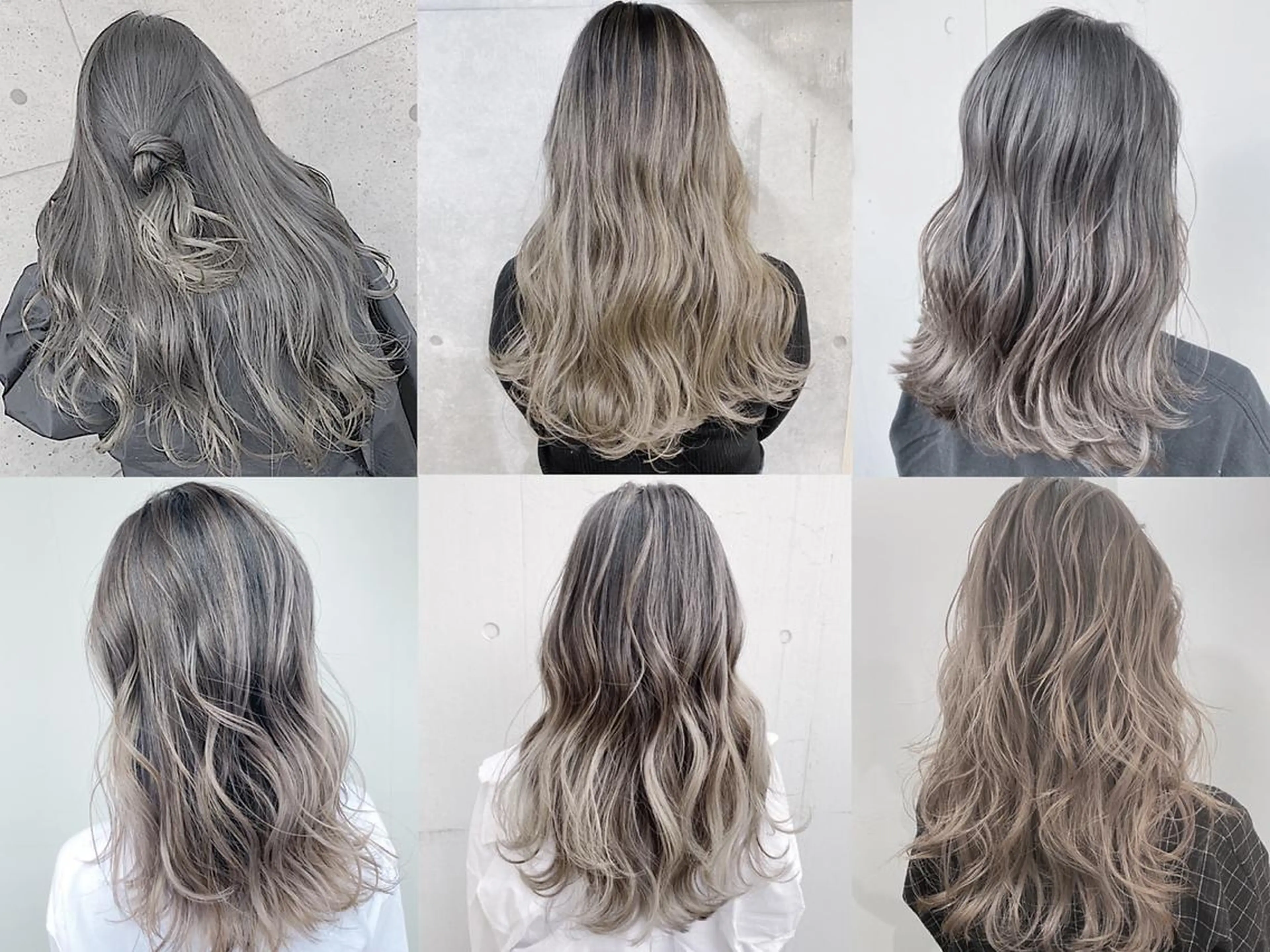 セミロング オリーブ、カーキ系 No.1シラトリのヘアスタイル