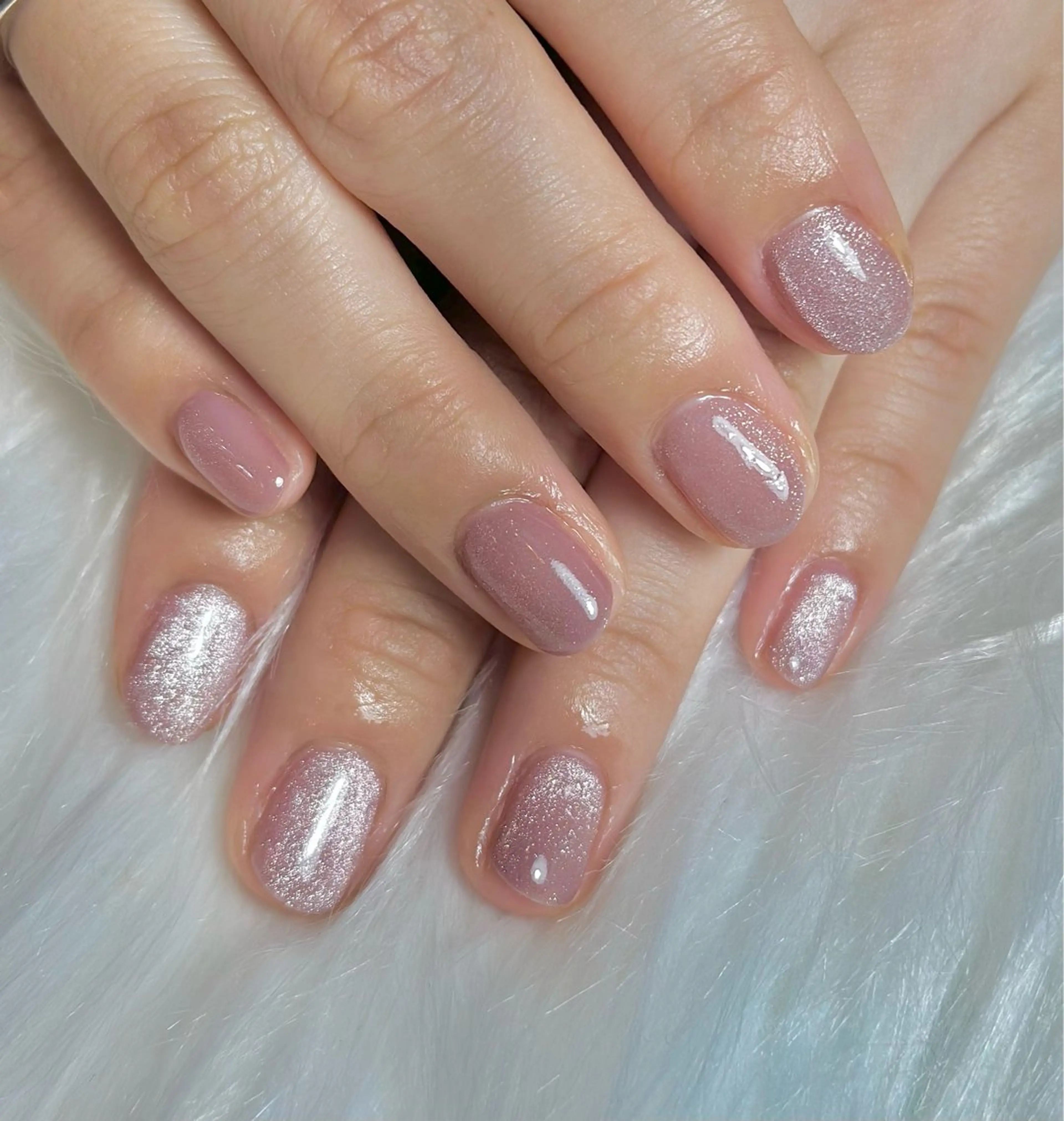 ネイル マグネットネイル ピンク m_nail所属・O Mayaのネイルデザイン