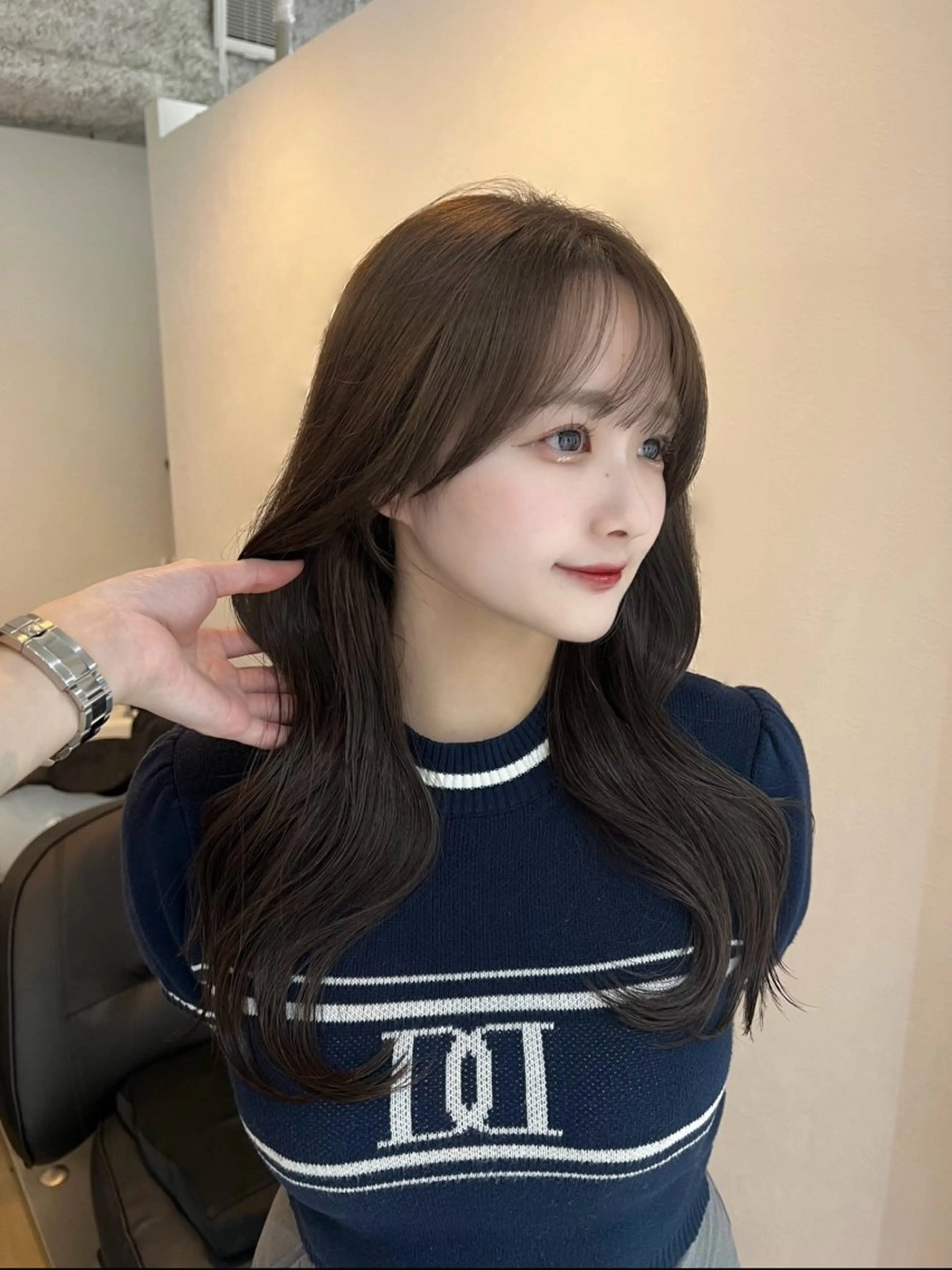 ロング カット ヘアカラー トリートメント 韓国ヘア🩶侑矢 艶髪透明感/福岡のヘアスタイル