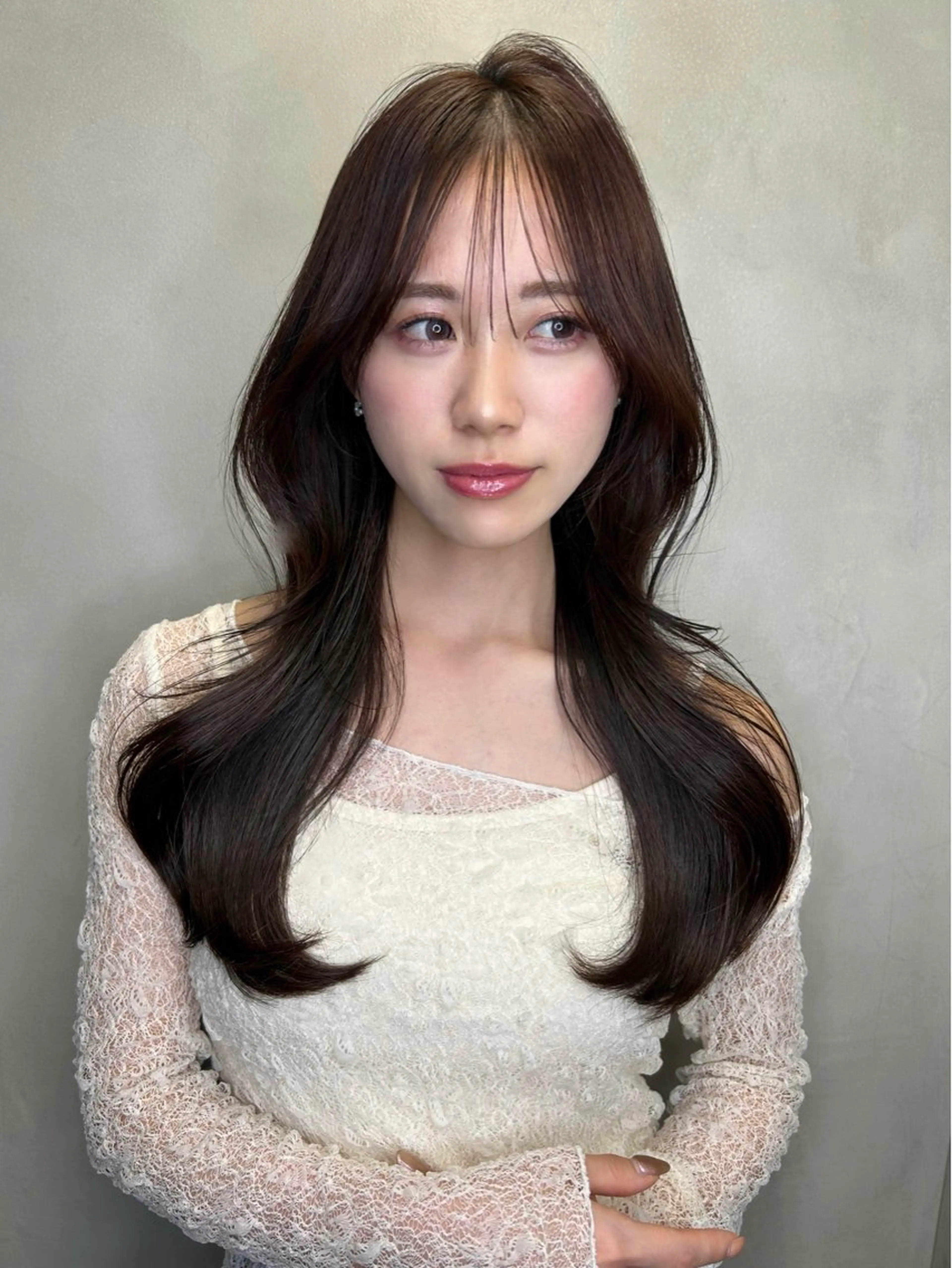 セミロング 大宮韓国ハッシュ🪽 GLROWseriのヘアスタイル