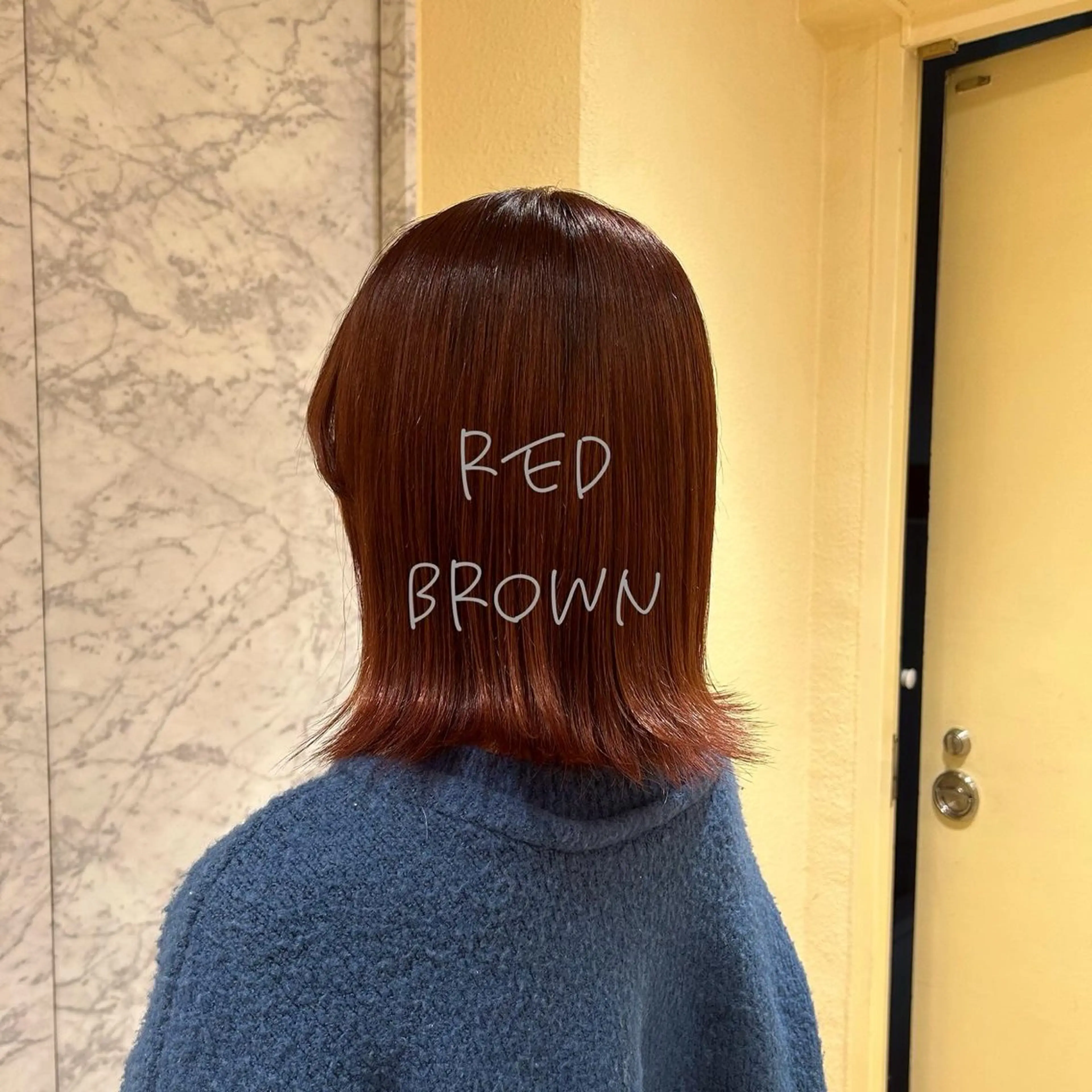 カラー ブラウンカラー レッドカラー ヘアセット/ミニボブ /レイヤー 山田寛菜のヘアスタイル