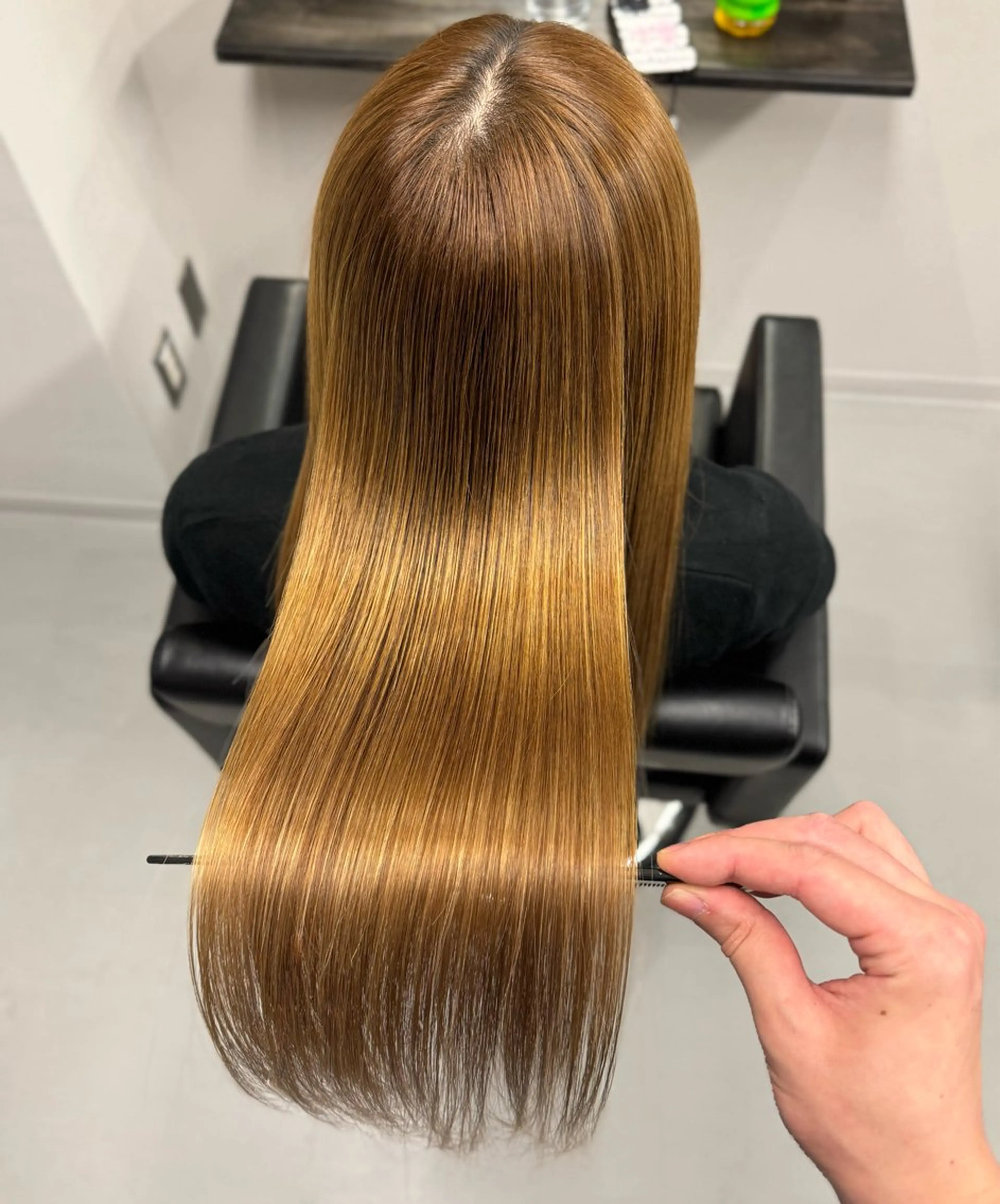 ロング カット ヘアカラー 縮毛矯正 トリートメント 縮毛矯正/髪質改善 韓国風/MIKIYAのヘアスタイル