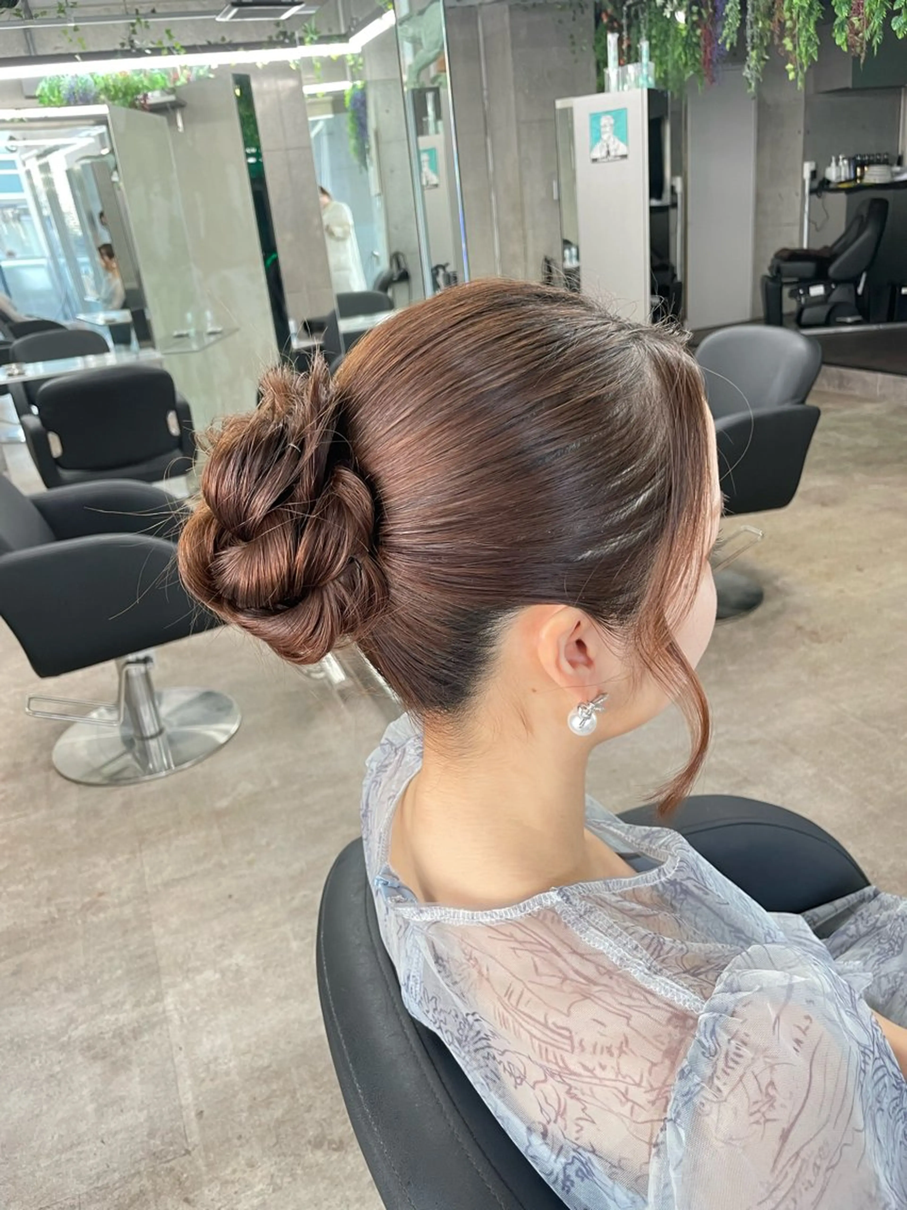 ヘアアレンジ ヘアセット 速水 ゆきののヘアスタイル