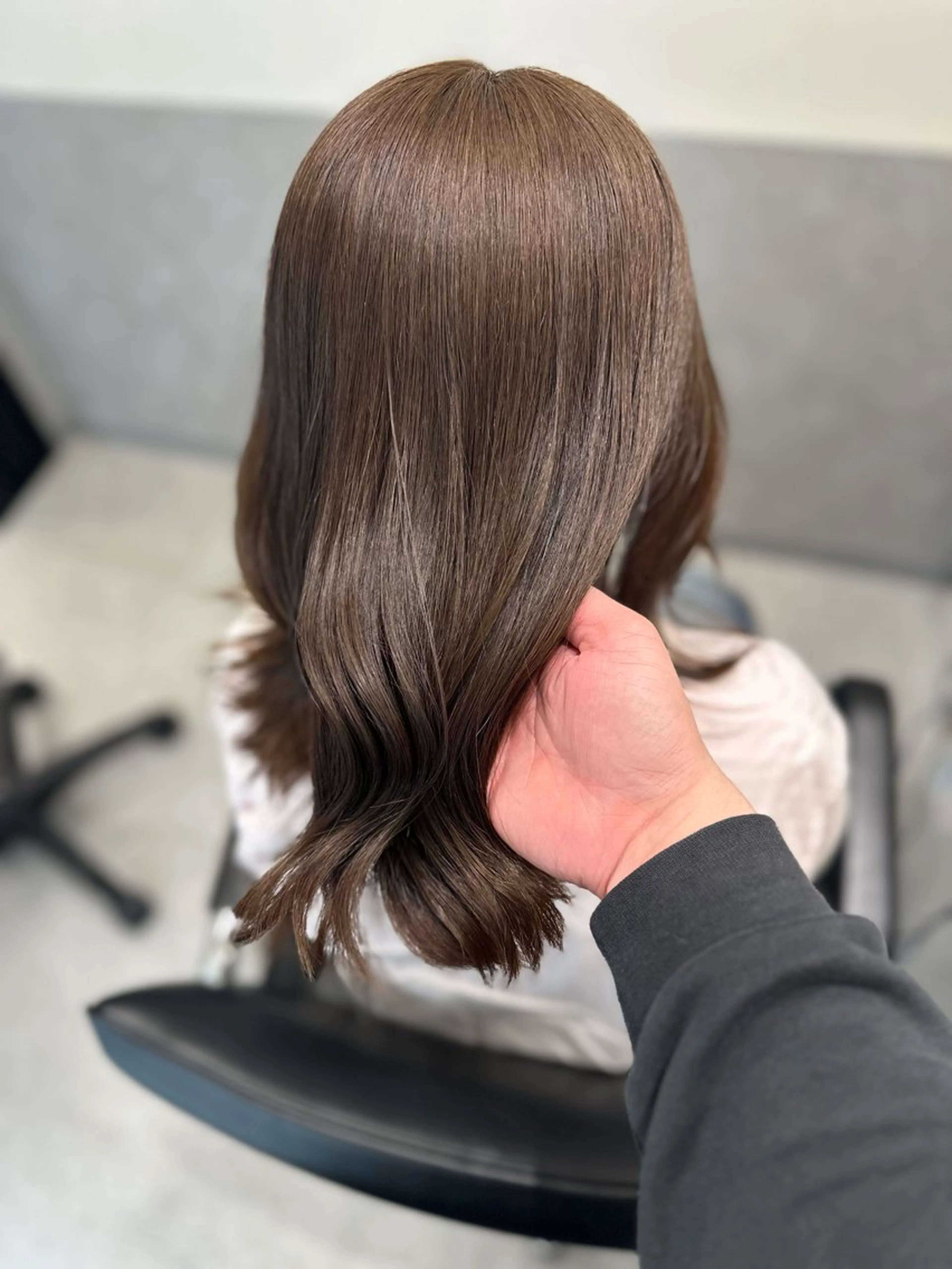 ミディアム カラー ヘアカラー トリートメント ヘアセット ダブルカラー｜ なおき｜池袋美容師のヘアスタイル