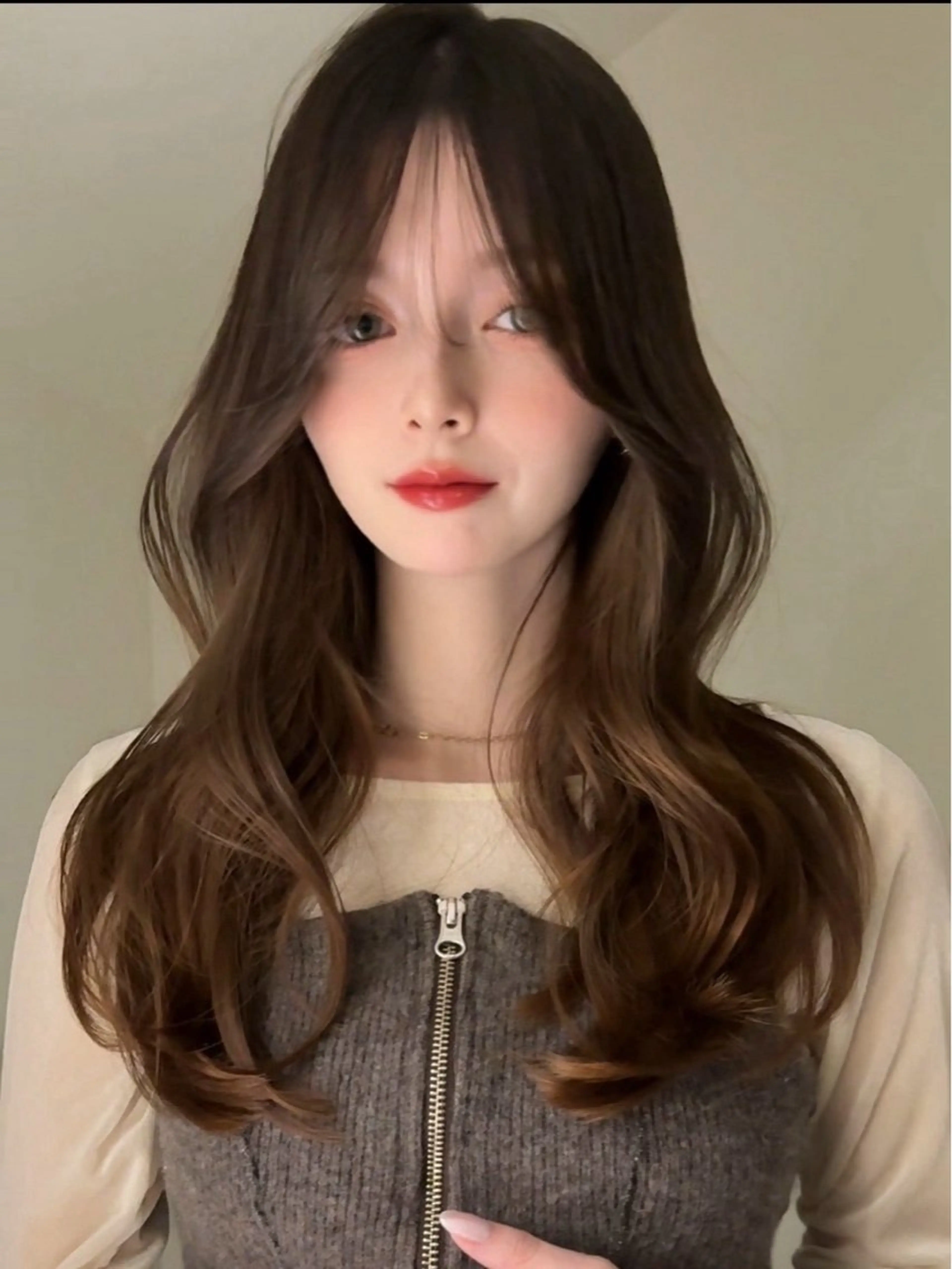 ロング カラー ヘアアレンジ カット ヘアカラー ボブ/縮毛矯正/美髪 似合わせ/透明感カラのヘアスタイル