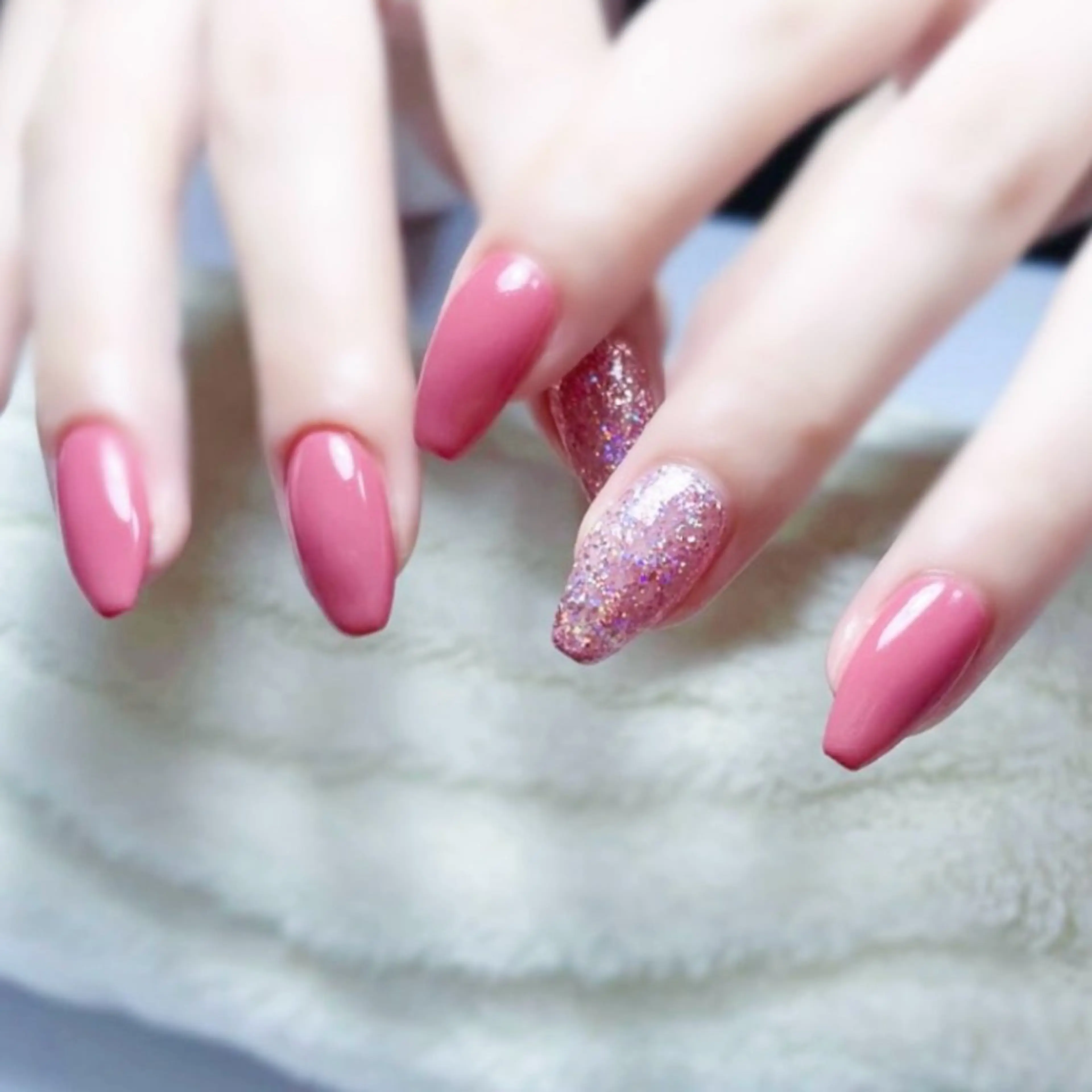 ネイル ピンク ハンドネイル Chicchi 加茂宮駅徒歩3分のネイルデザイン