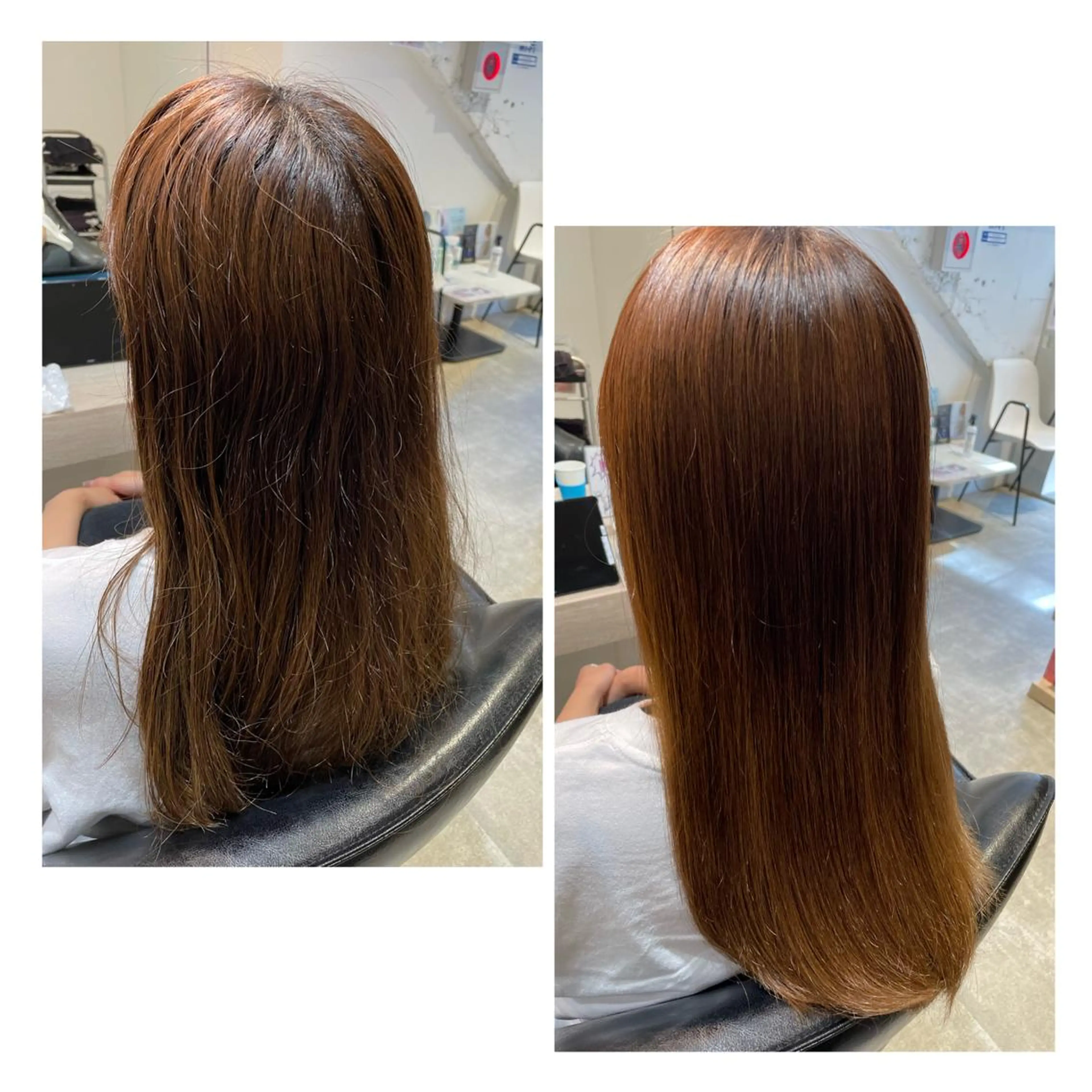 ロング 酸性ストレート AiRU hair MARINAのヘアスタイル