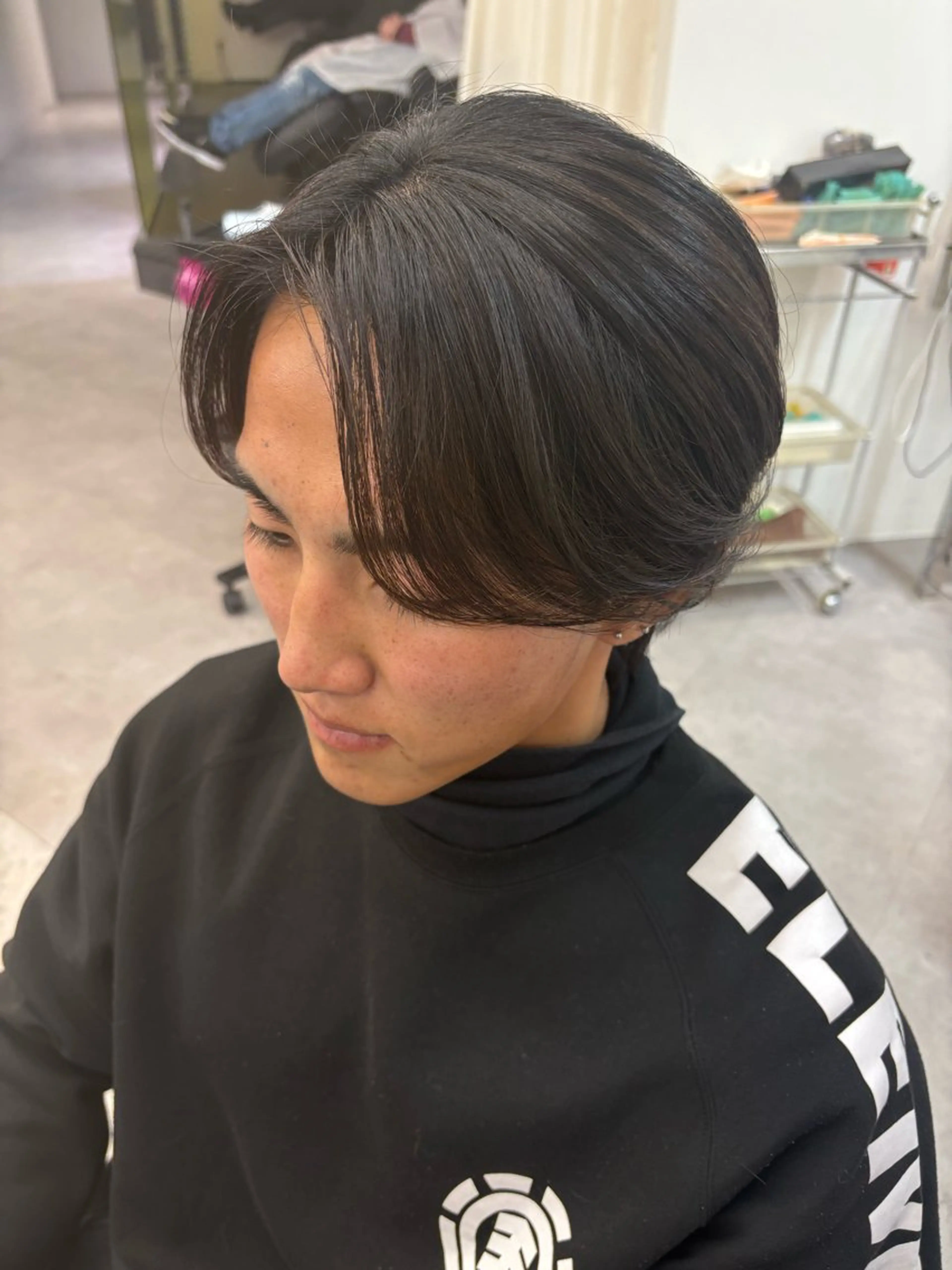 メンズ センターパート ‎しゅり🇰🇷 日韓MIXメンズヘアのヘアスタイル