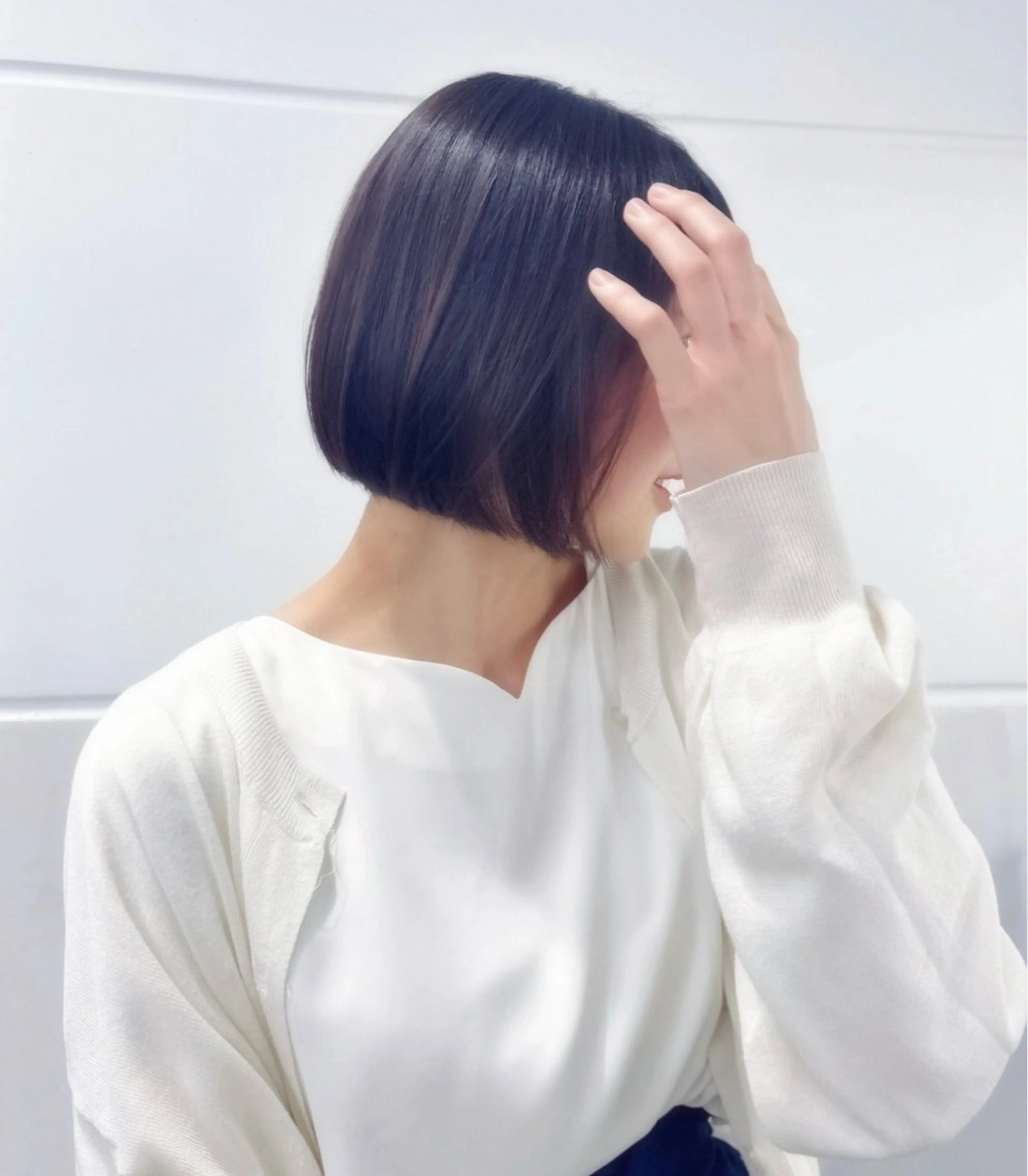 ショート 縮毛矯正/ハイトーン /パーマ/せき🧸のヘアスタイル