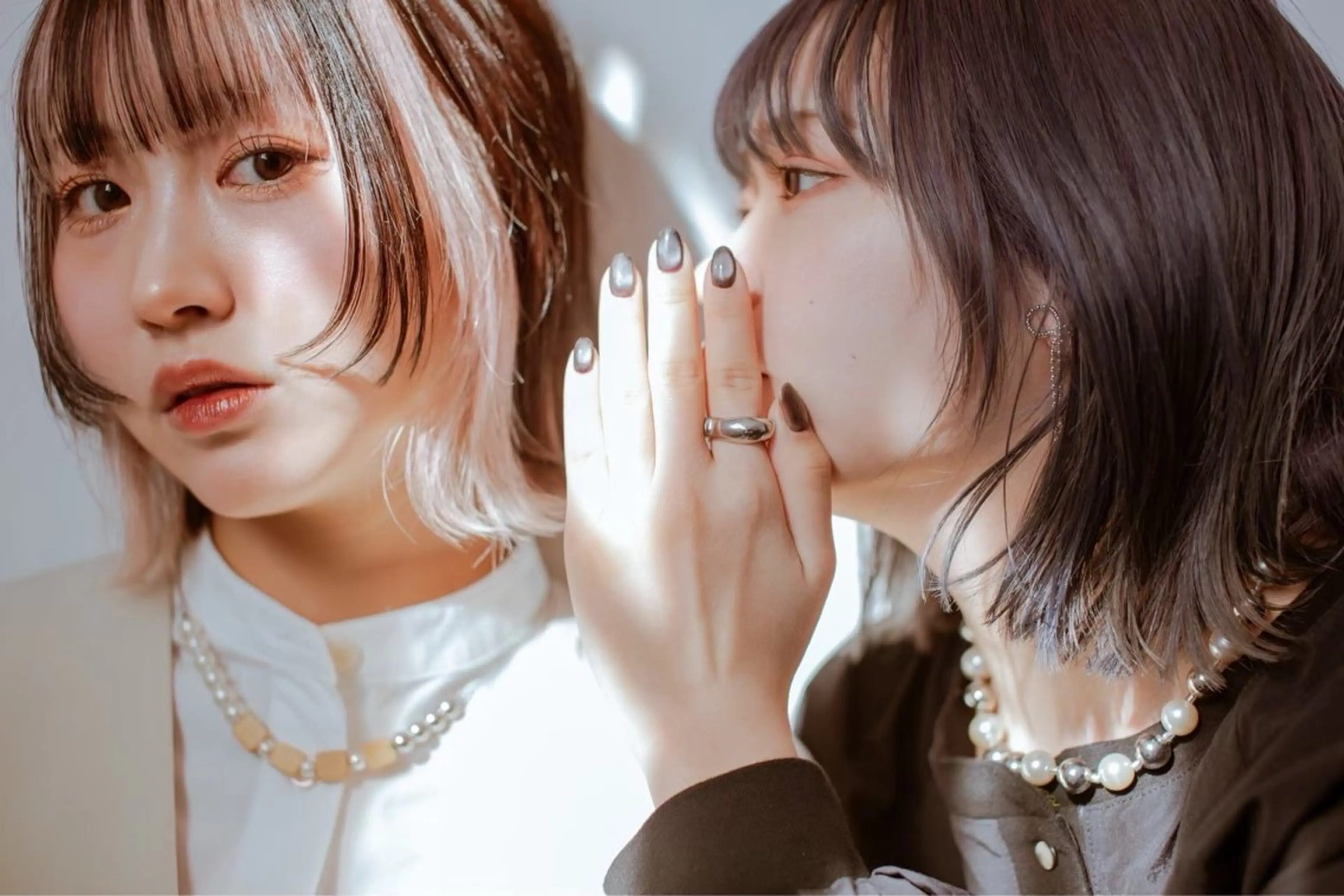 ミディアム カラー カット ヘアカラー 暖色カラー❤️/韓国 ヘア/りり菜のヘアスタイル