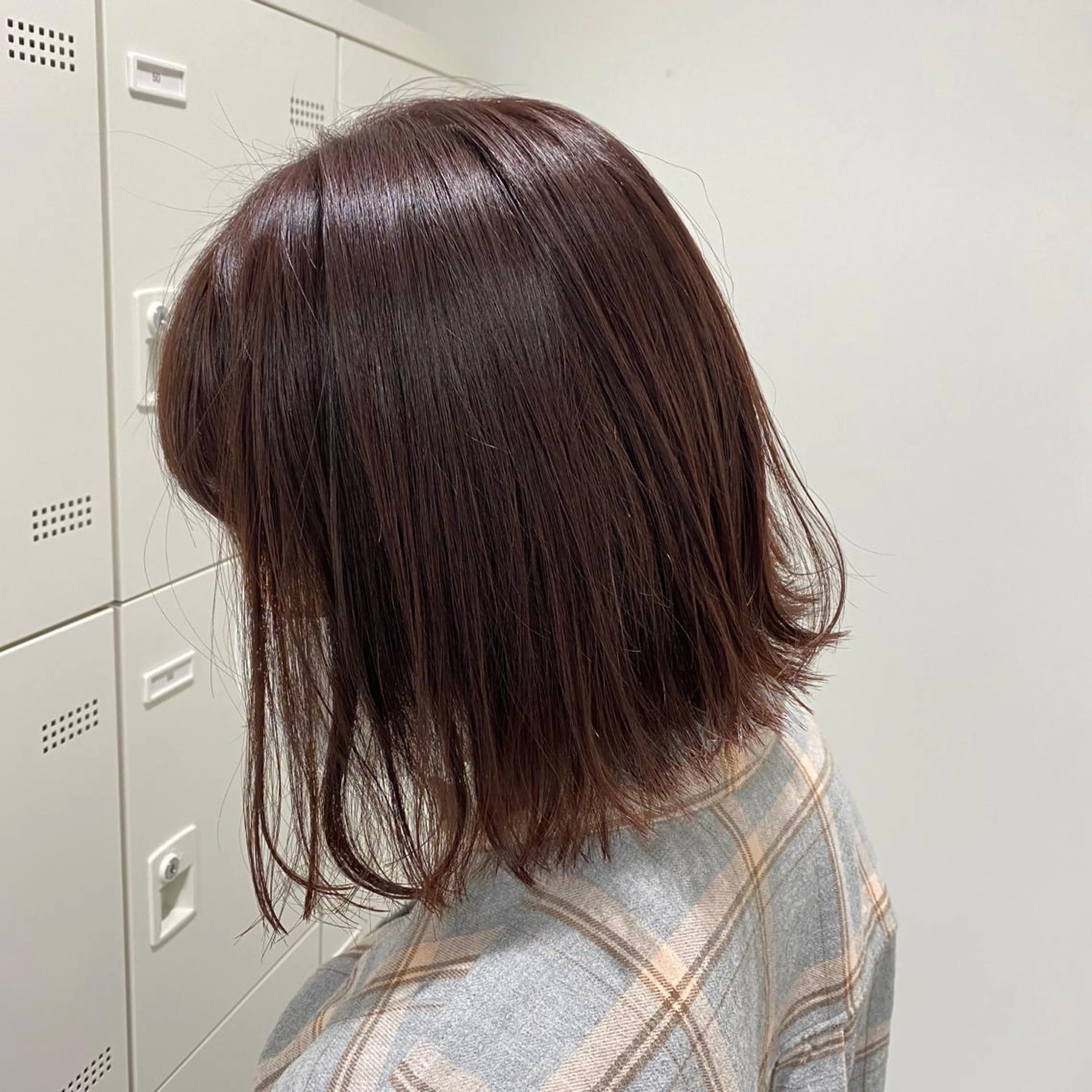 セミロング カラー カット ヘアカラー mai🍑暖色カラー /レイヤー💖のヘアスタイル