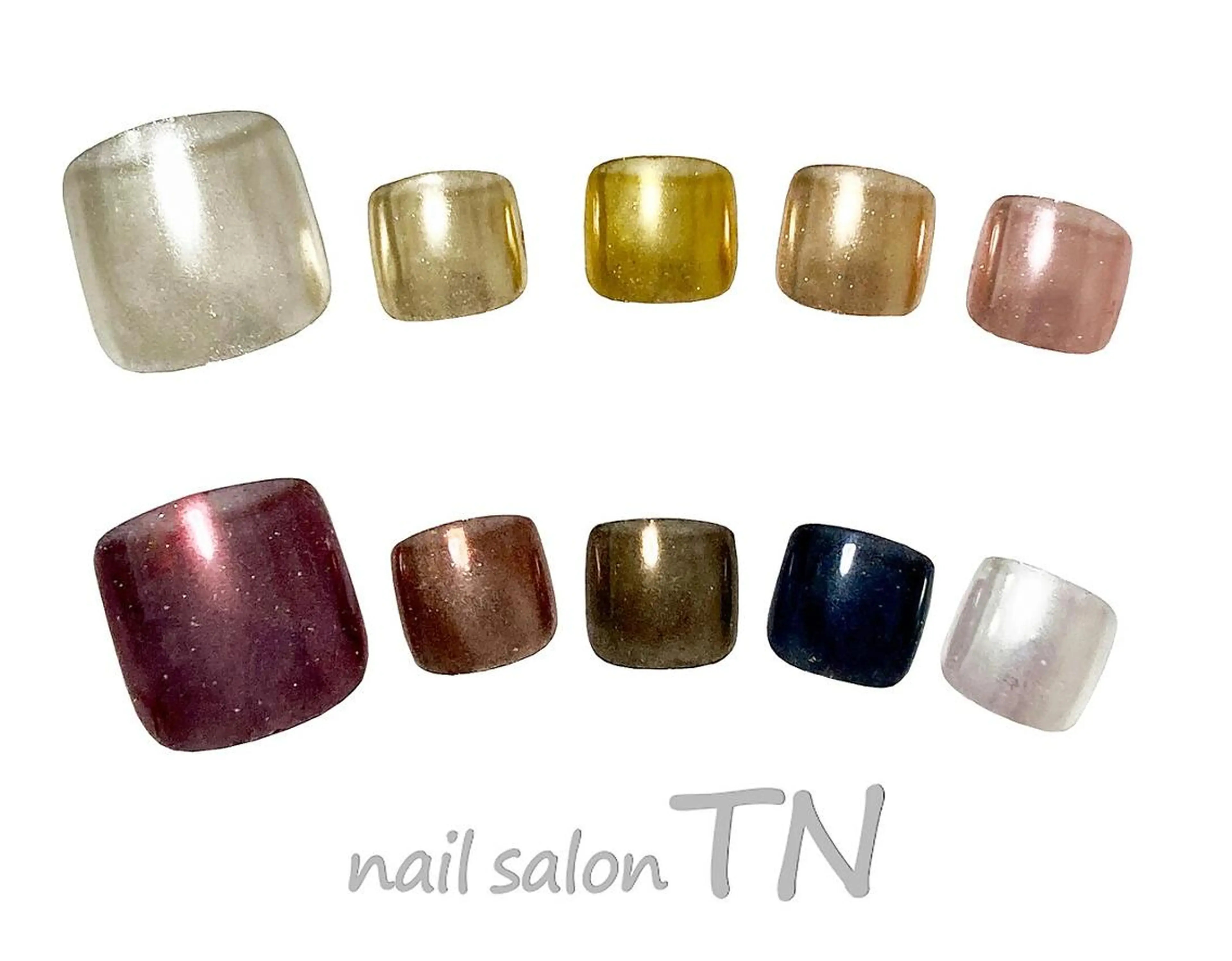 FOOT ミラーネイル☆他店・自店オフ込み6250円(10色から選択)の写真