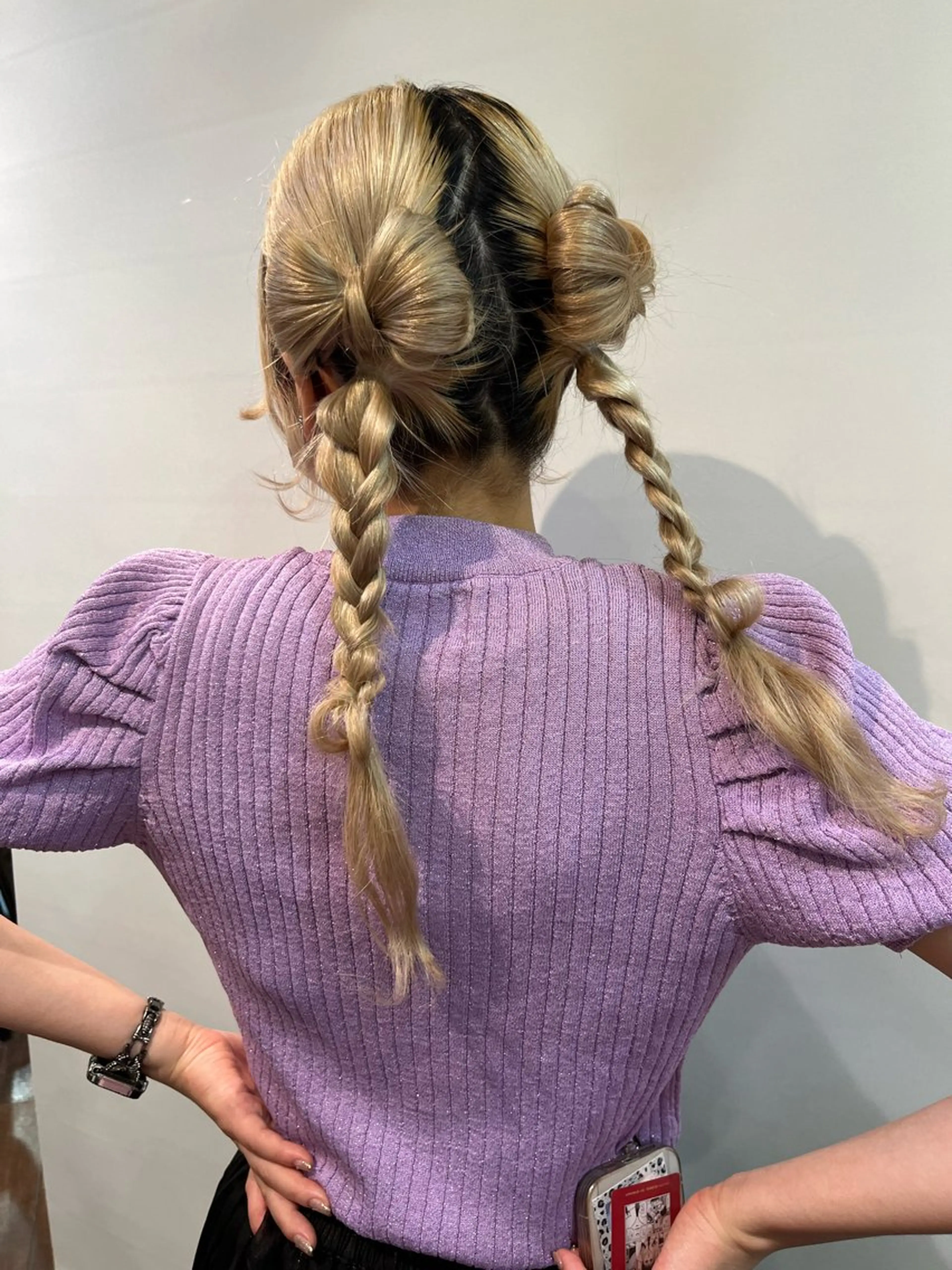 ヘアアレンジ 💖デザインカラー/ タダ ハナカ💖のヘアスタイル