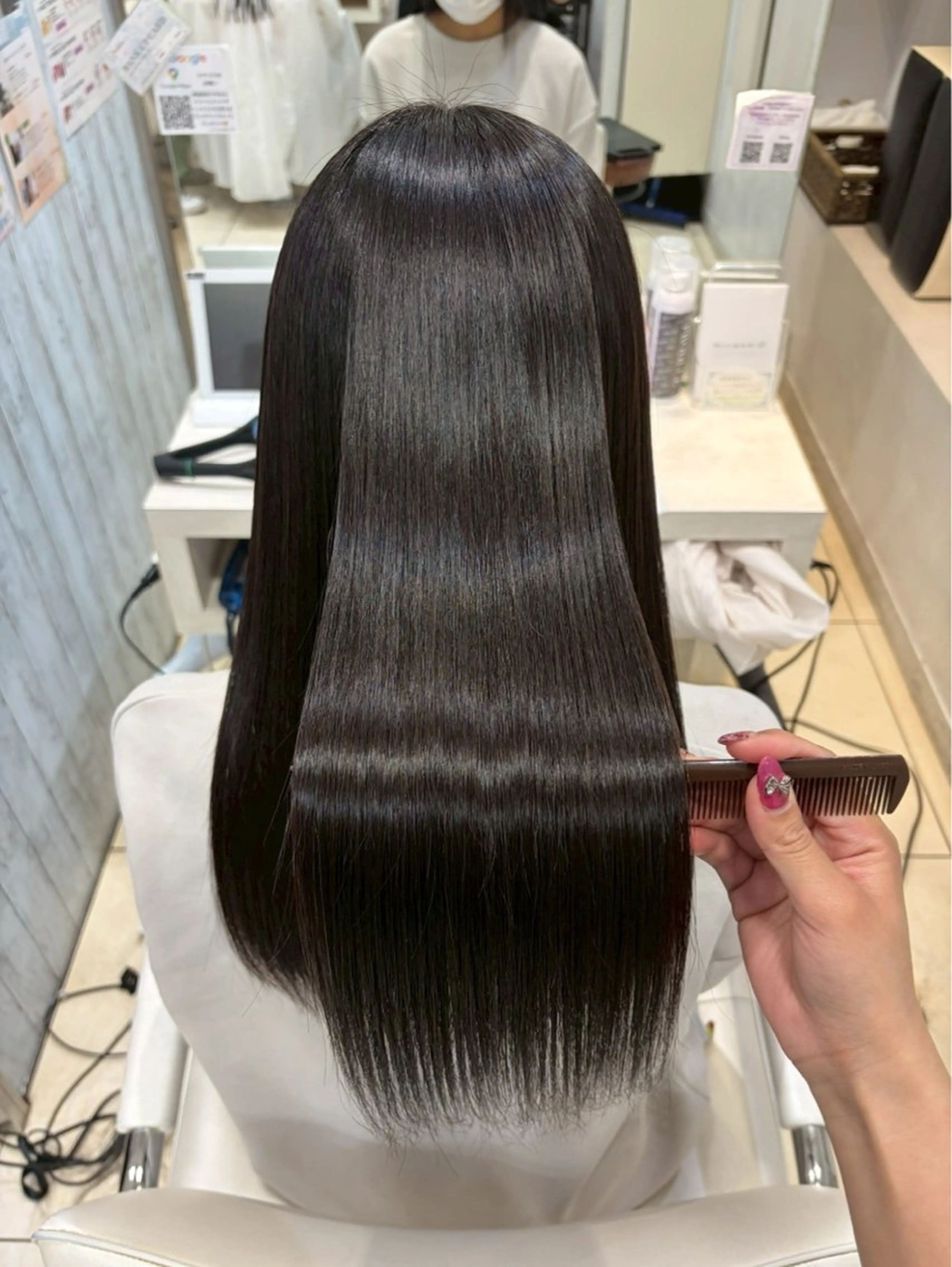 カラー 黒髪 透明感カラー モデル様募集✮*｡ﾟ 【Sawa】のヘアスタイル