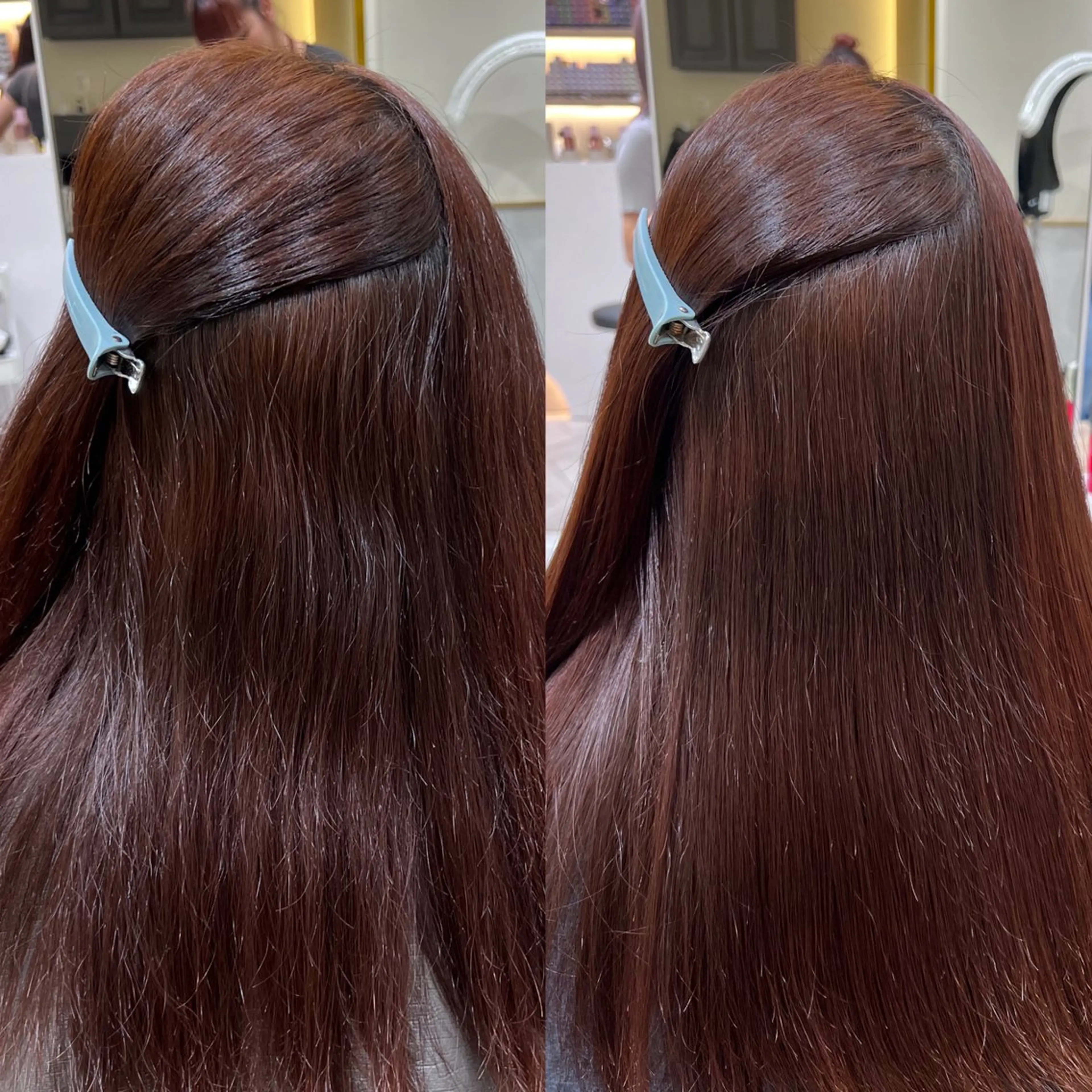 セミロング 酸性ストレート 縮毛矯正 酸性ストレート人気 No,1/カスミ🩰のヘアスタイル