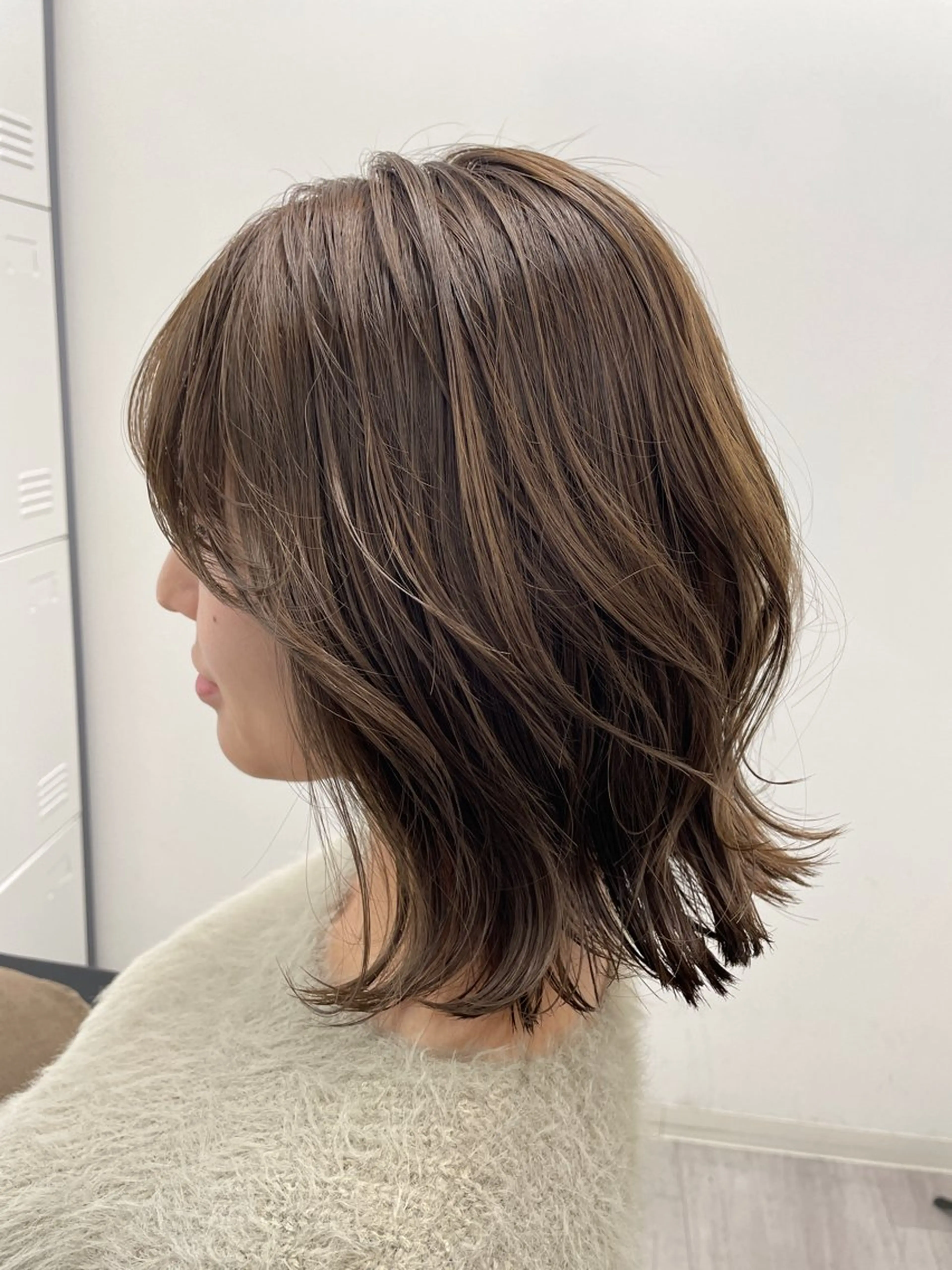 ショート カラー ボブレイヤー アッシュ ベージュカラー ボブ レイヤーカット カット ヘアカラー トリートメント Share  Salon  Reco【GARDEN】所属・末石 智のヘアスタイル