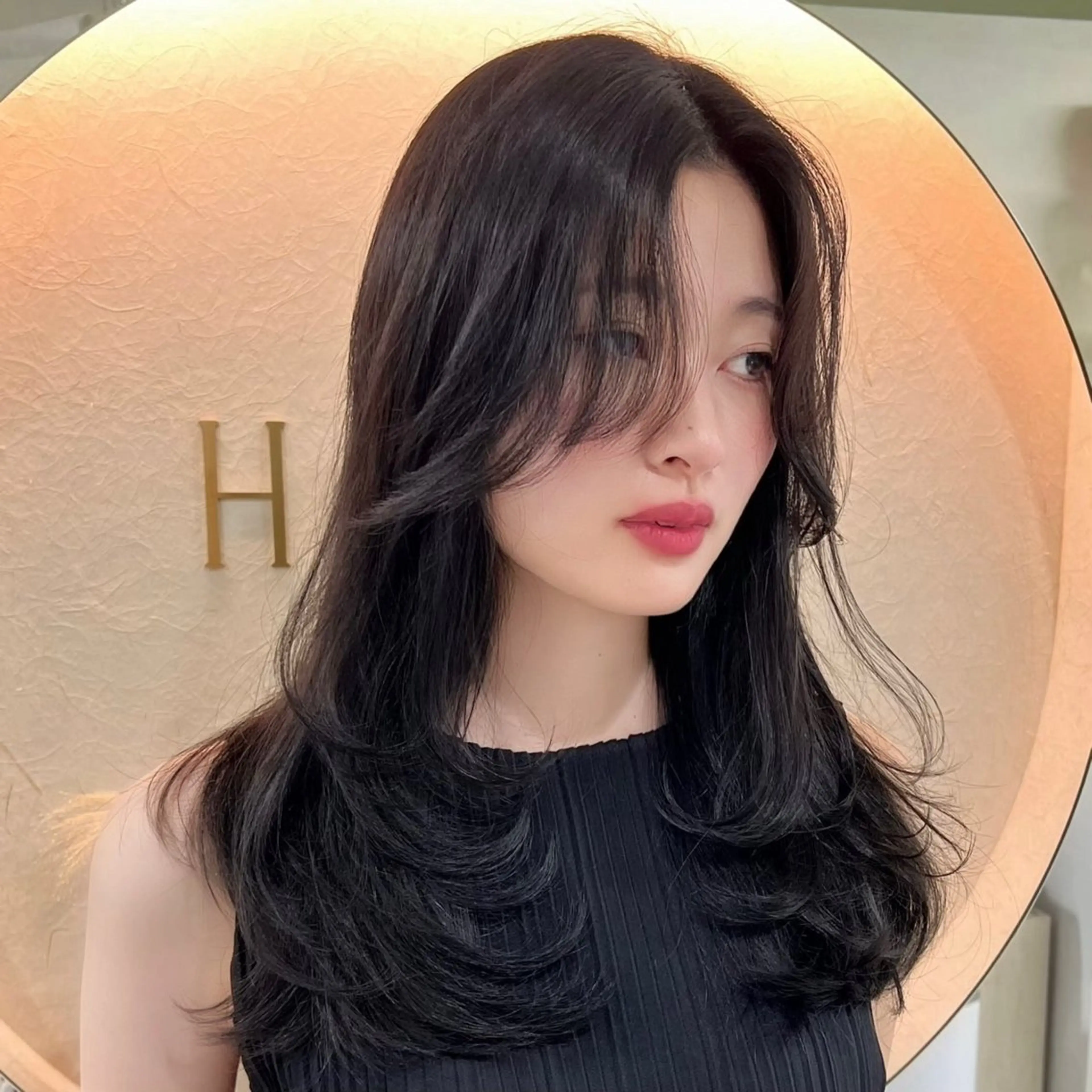 ロング HACHI美容室 韓国ヘア　AKARIのヘアスタイル