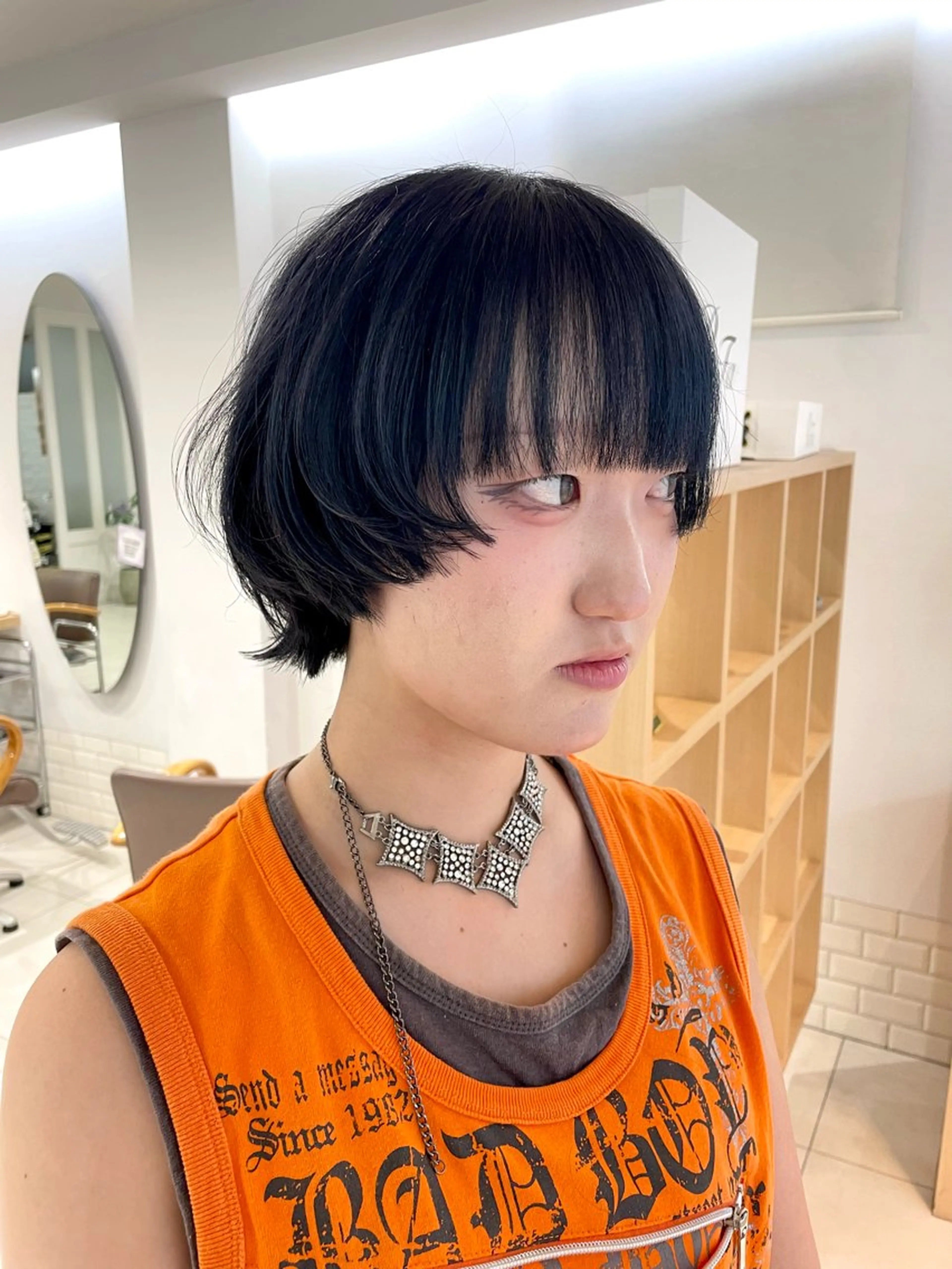 ショート 🧸SAKI🎀 韓国レイヤーのヘアスタイル