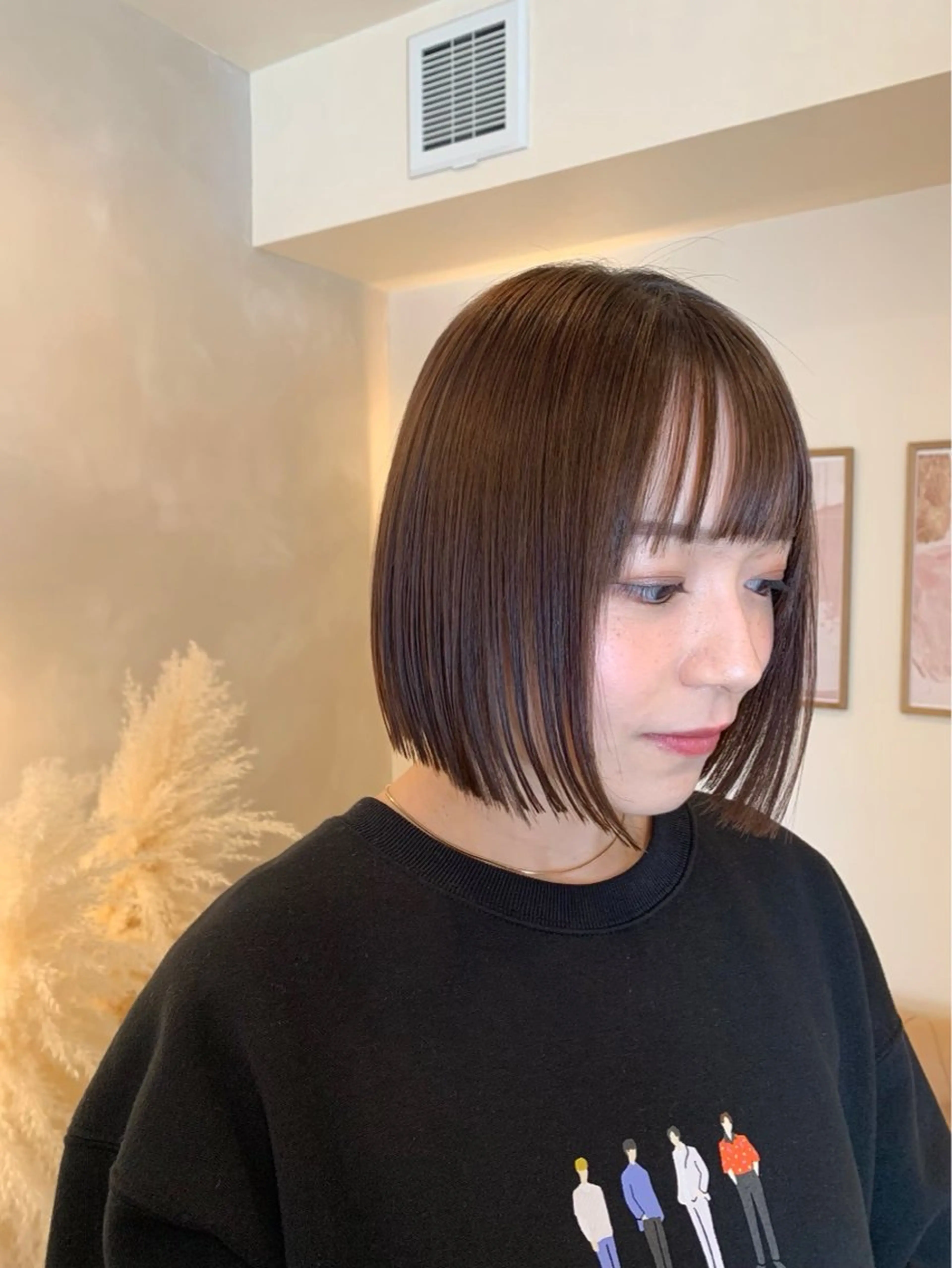 ミディアム LUVISM ボブ りきカットモデル募集のヘアスタイル