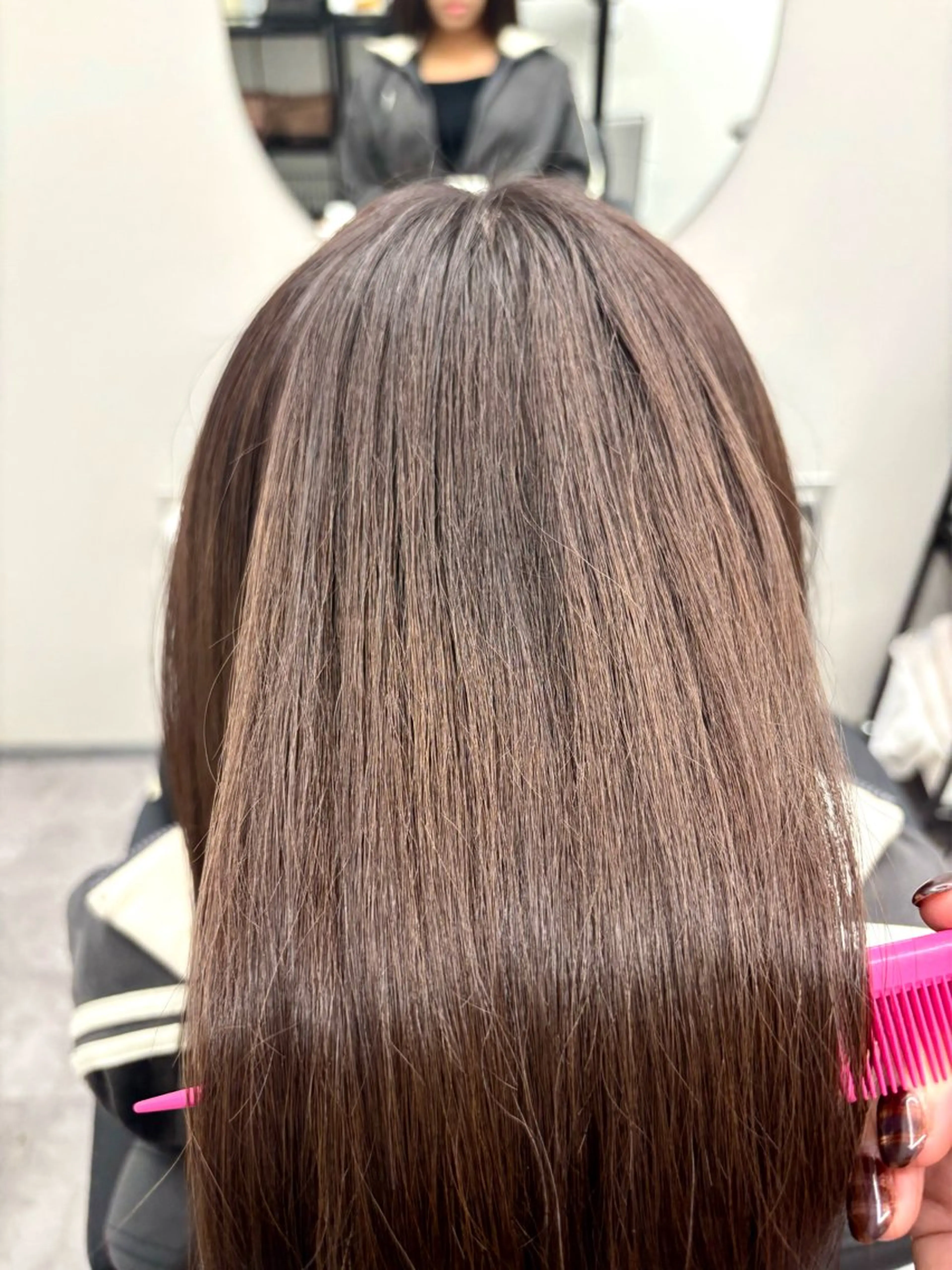 ロング カラー 明石 優衣のヘアスタイル