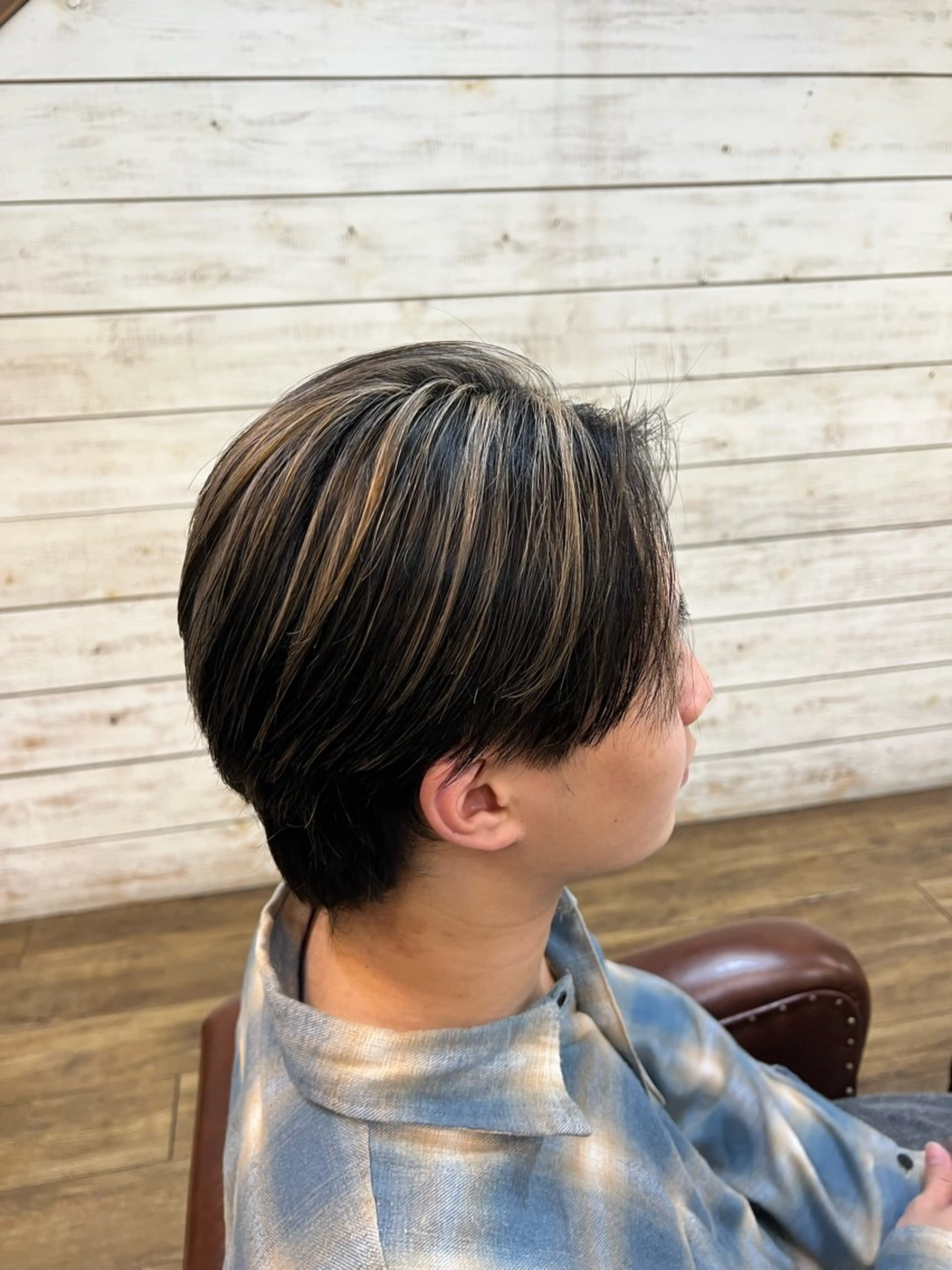 メンズ メンズハイライト ヘアカラー 艶髪✨縮毛矯正 🫧Airi🫧のヘアスタイル