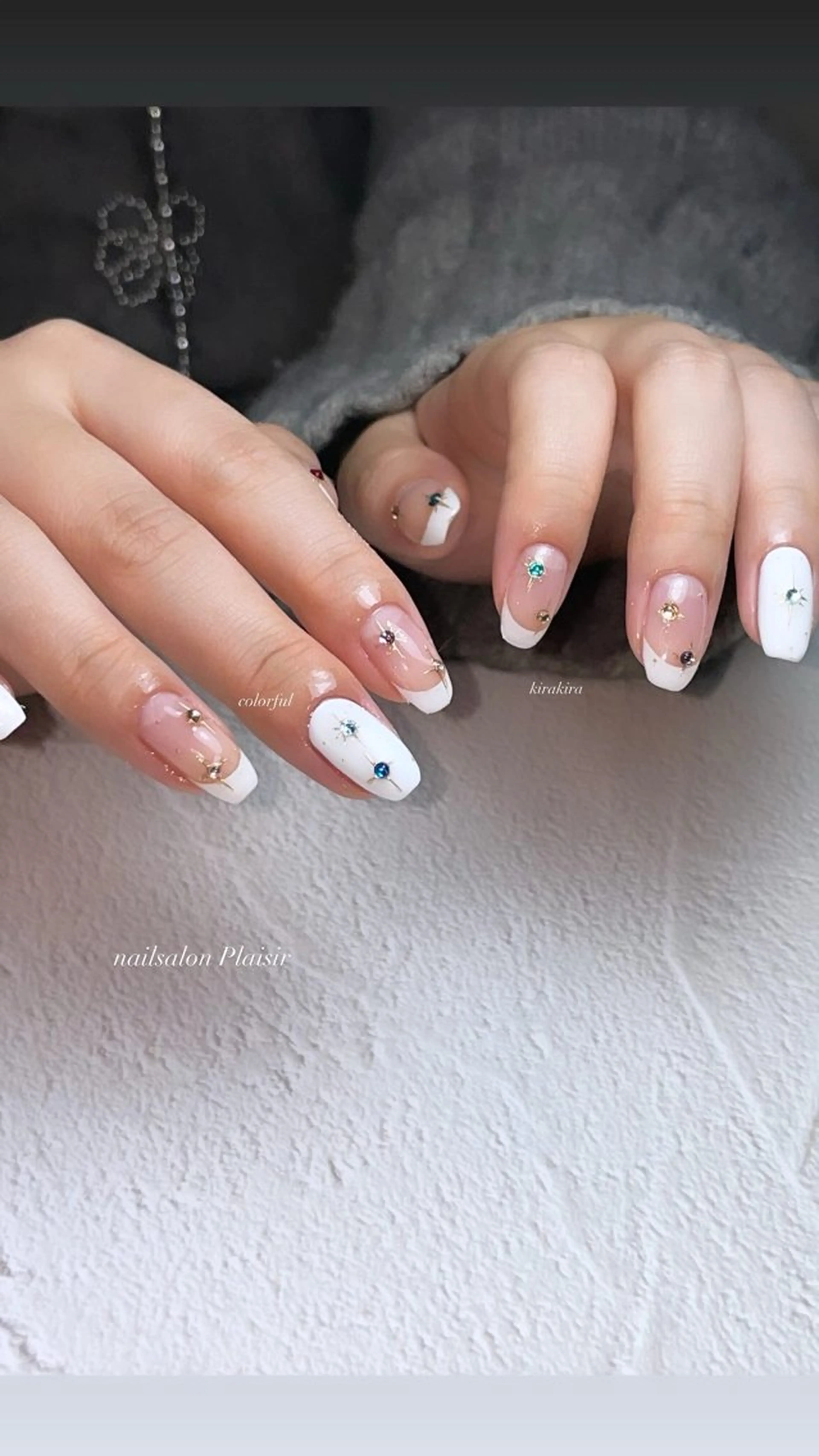 ネイル アートネイル チークネイル ジェルネイル ハート キラキラネイル ハンドネイル Nallsalon Plaisirbeauty所属・Plaisir beautyのネイルデザイン