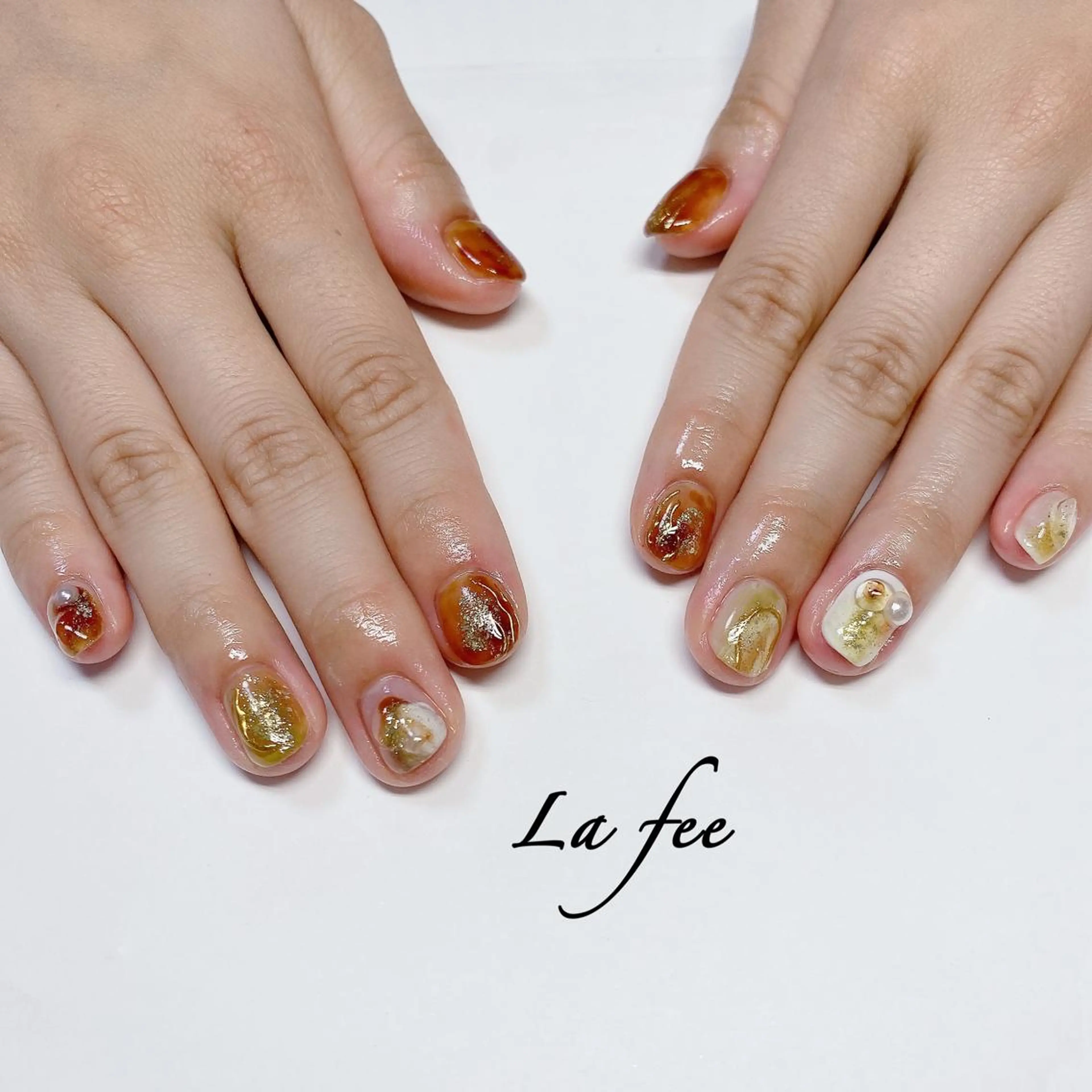 カラー ネイル ハンドネイル ハンドケア La feeのネイルデザイン