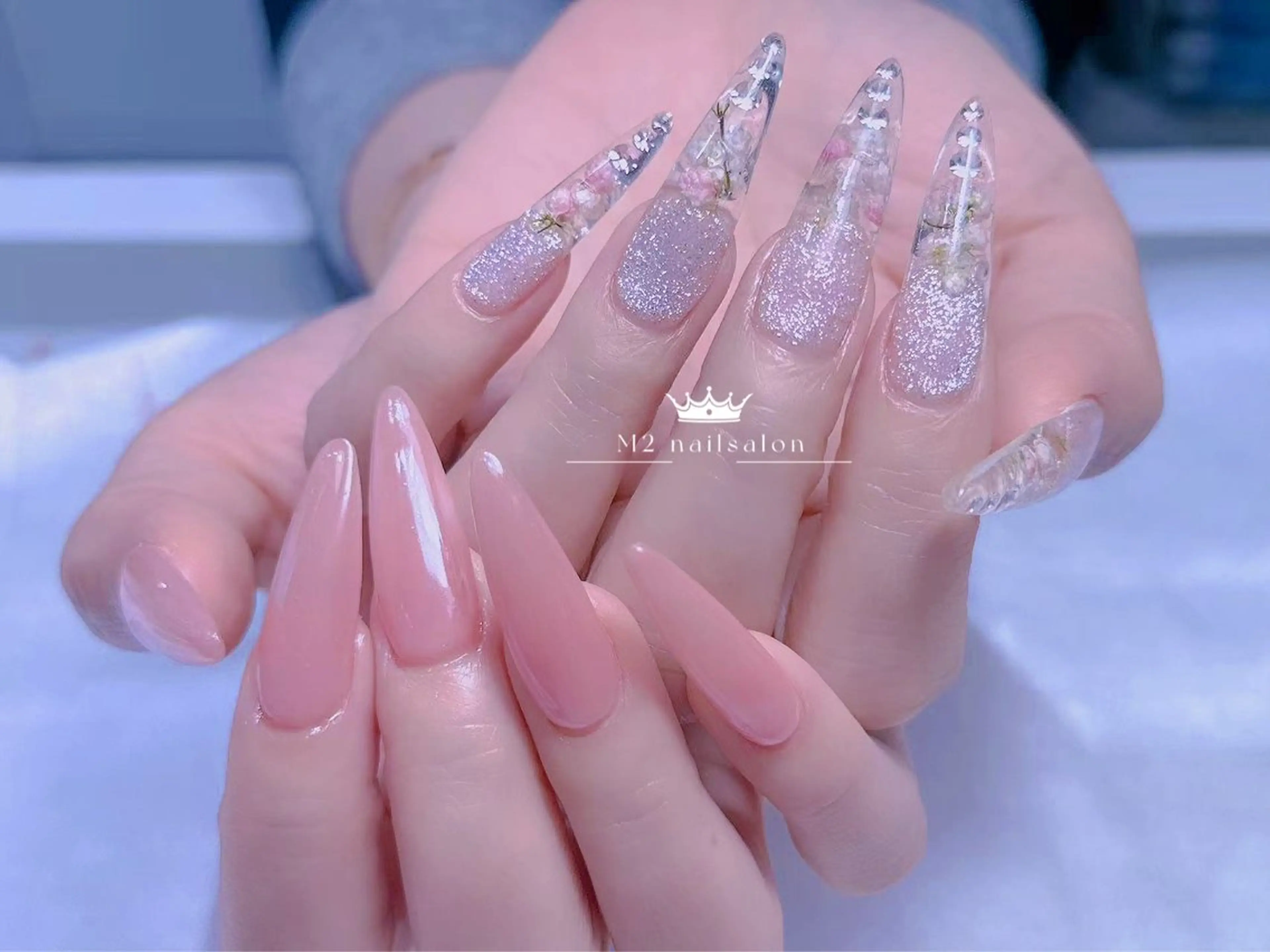 ネイル ハンドネイル 長さだし専門店 M2　rikaのネイルデザイン