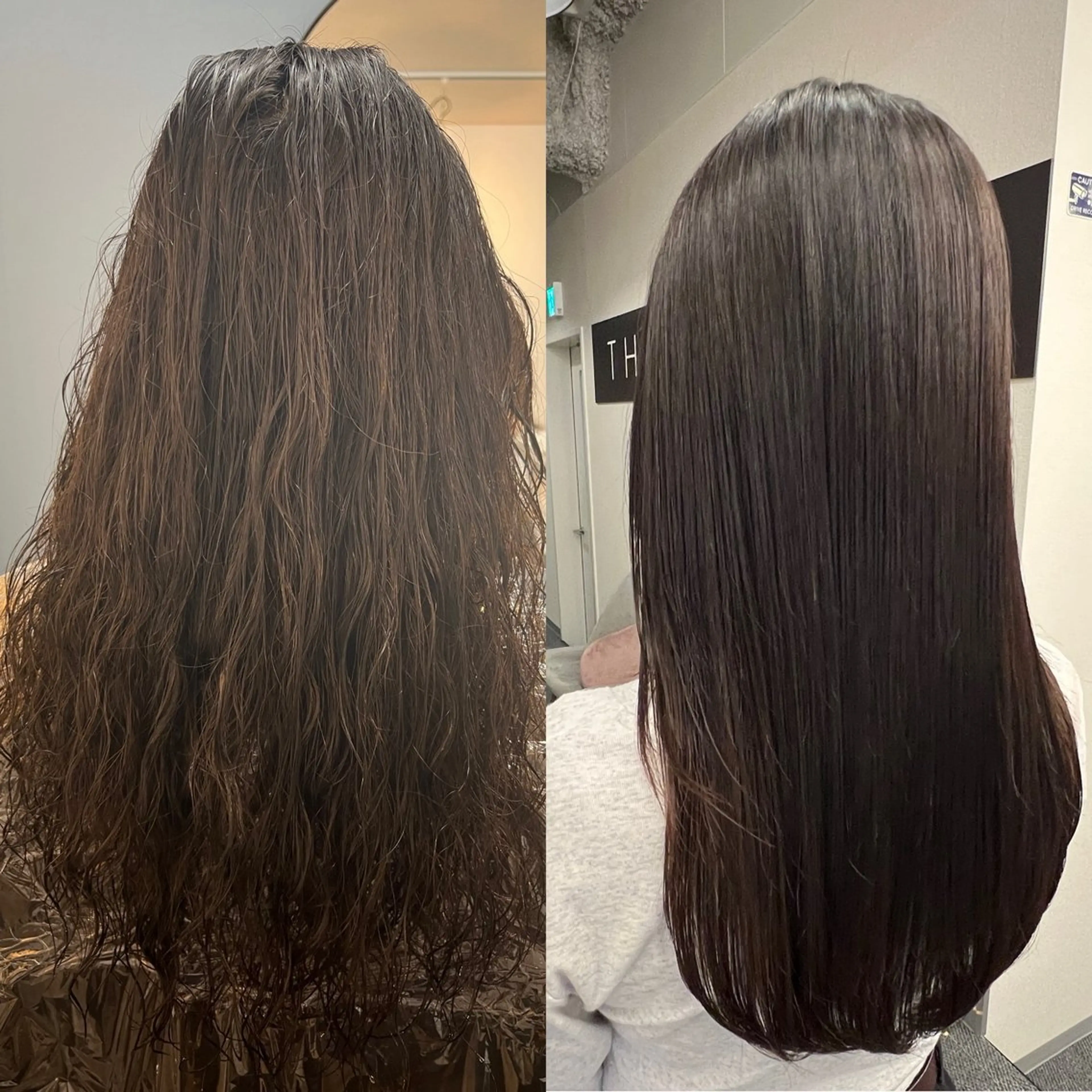 ロング 酸性ストレート カット 縮毛矯正 olivia hair design所属・マエカワ コウタのヘアスタイル