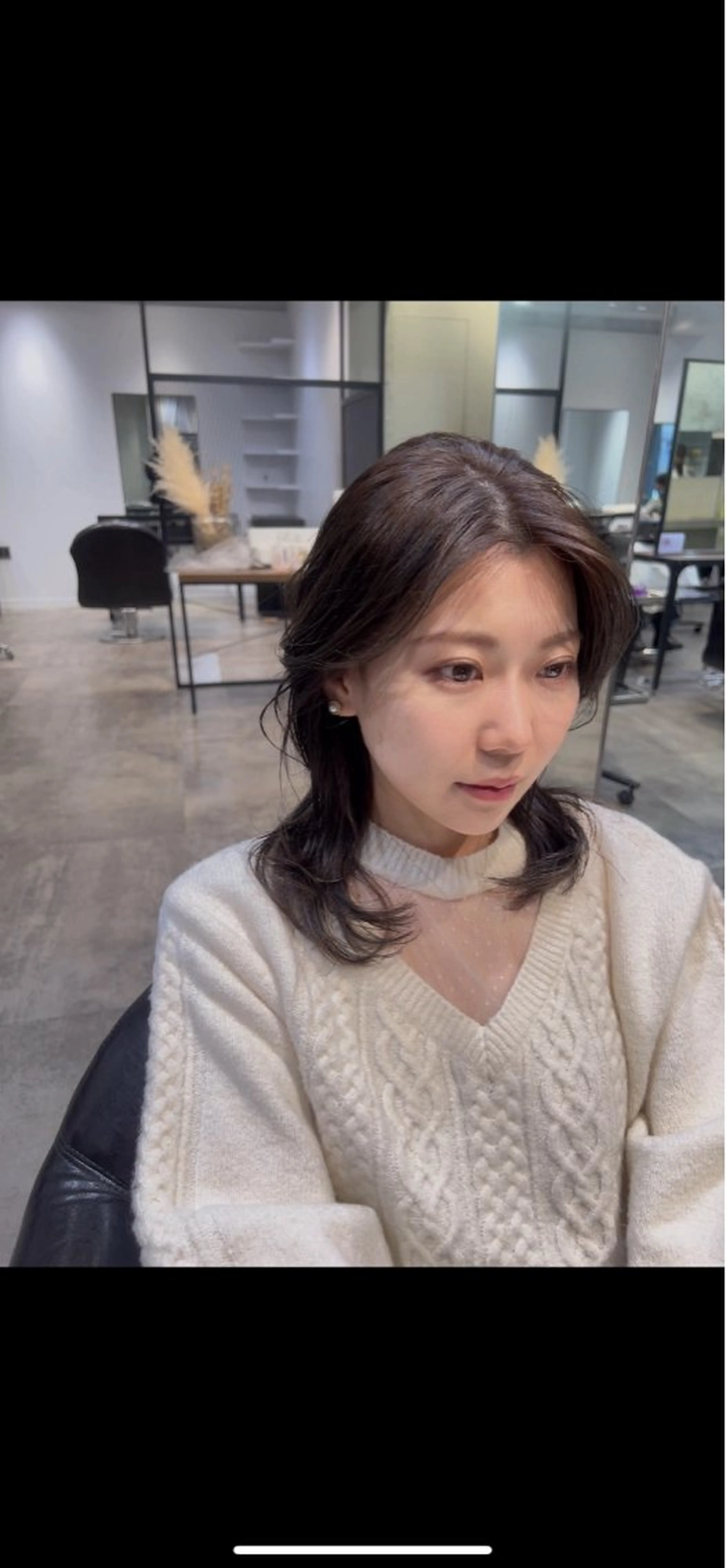 ミディアム ヘアカラー 縮毛矯正 トリートメント ✨毛髪診断で絶対綺麗 ✨美髪艶髪専門✨高浪のヘアスタイル