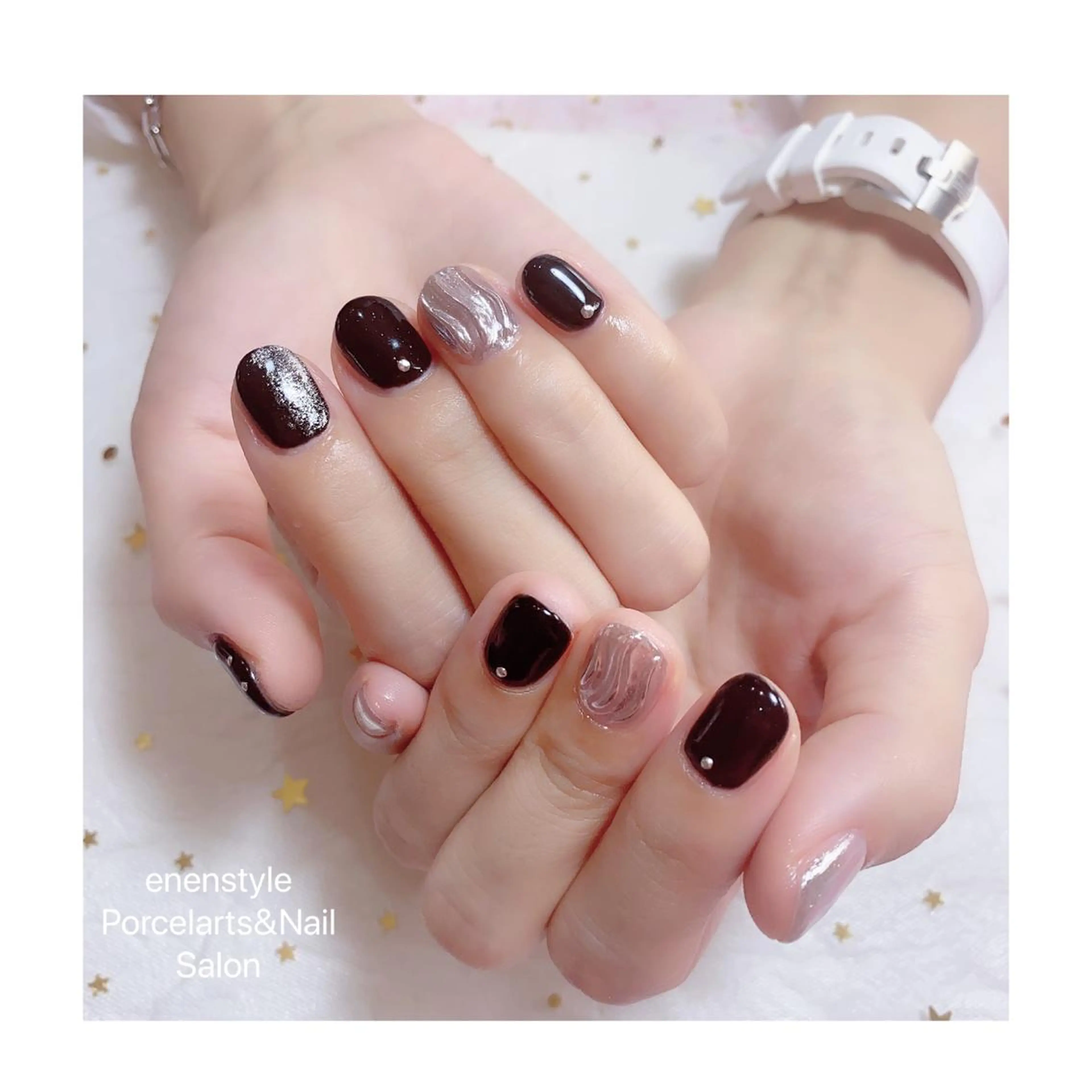 ミディアム ネイル ジェルネイル ニュアンスネイル オフィスネイル ワンカラーネイル パラジェル ハンドネイル 👑enen style👑のネイルデザイン