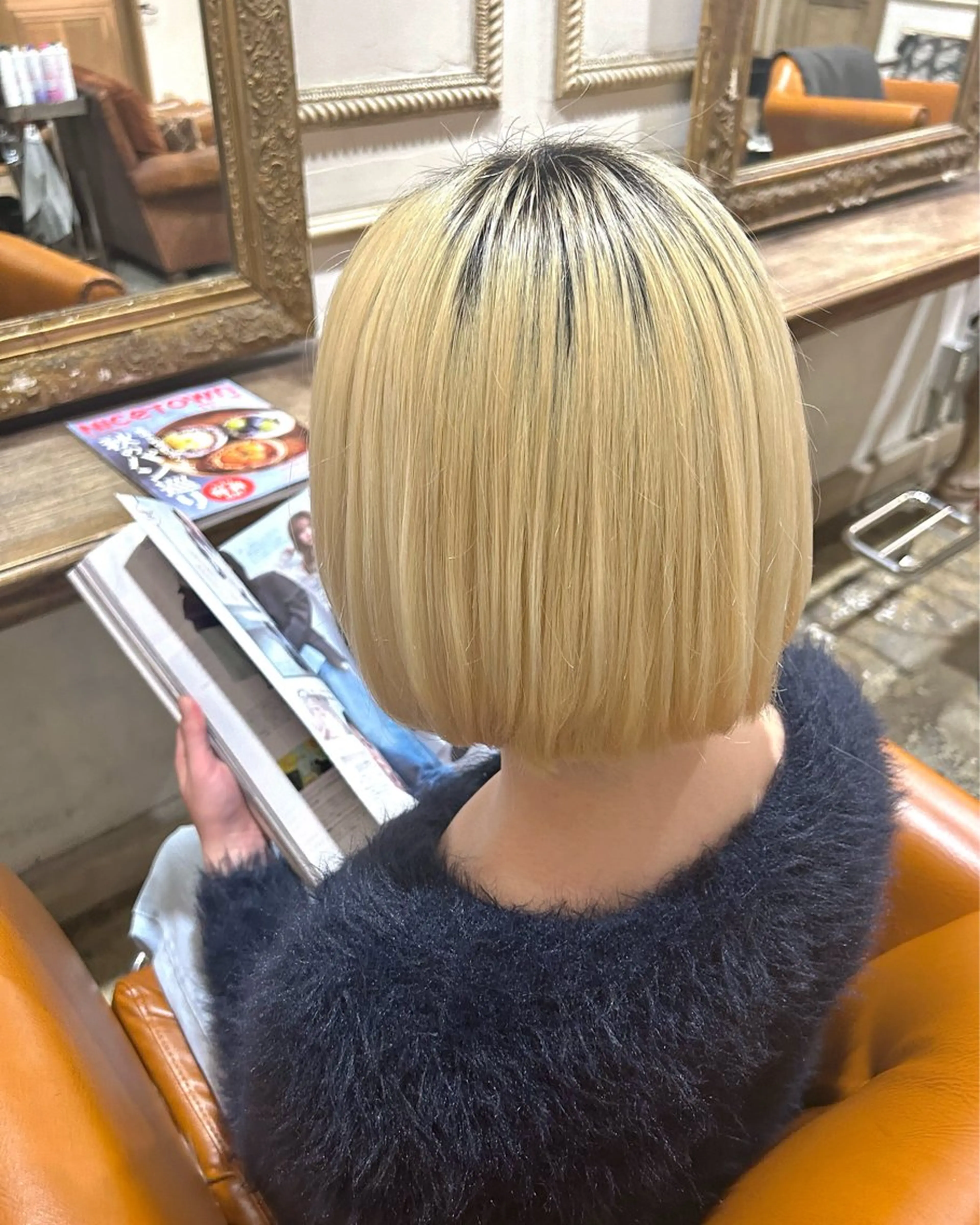 ミディアム ボブ 樋富 優香のヘアスタイル