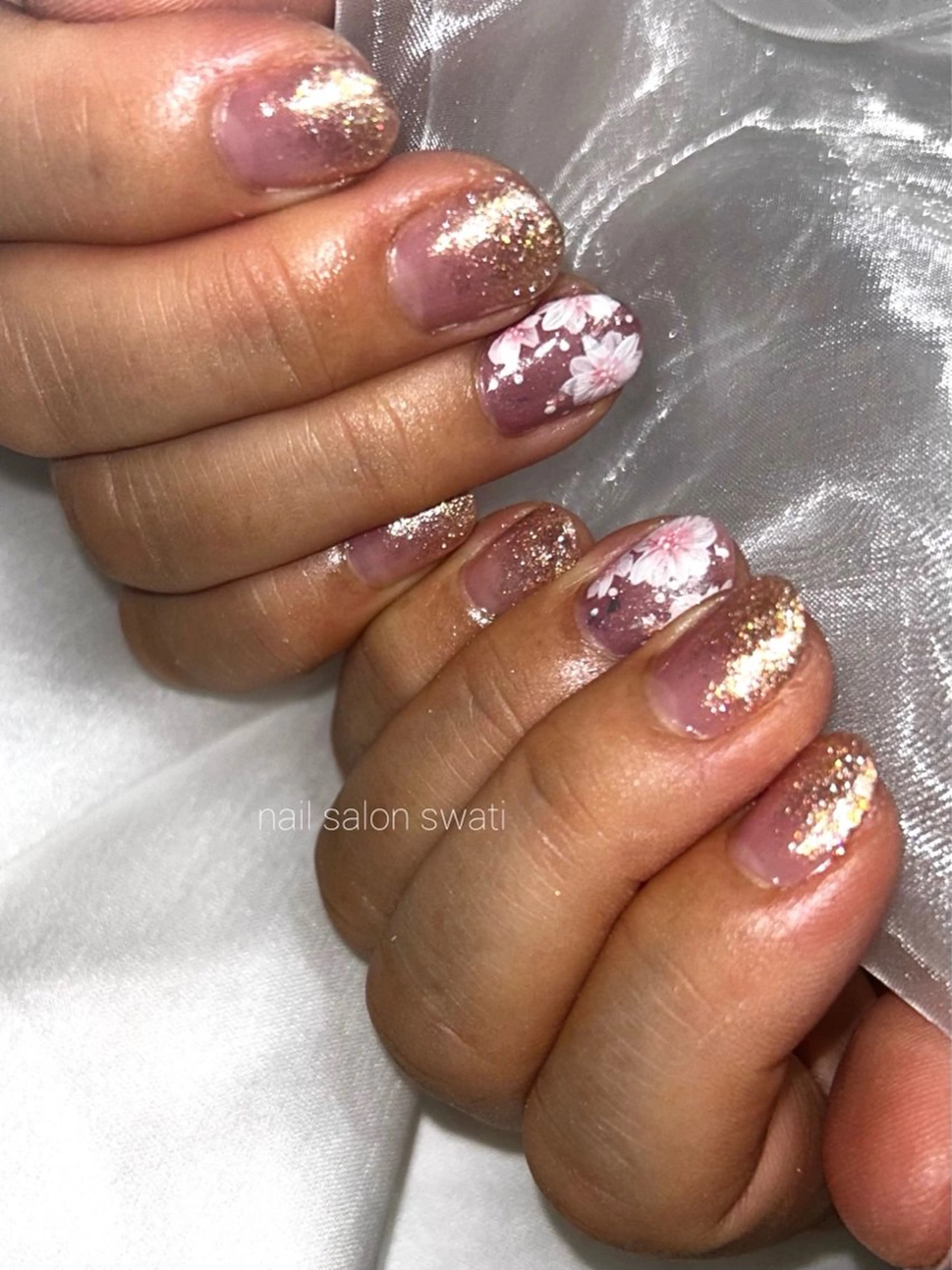 ネイル 桜ネイル 春ネイル ハンドネイル yuko （ネイリスト）のネイルデザイン