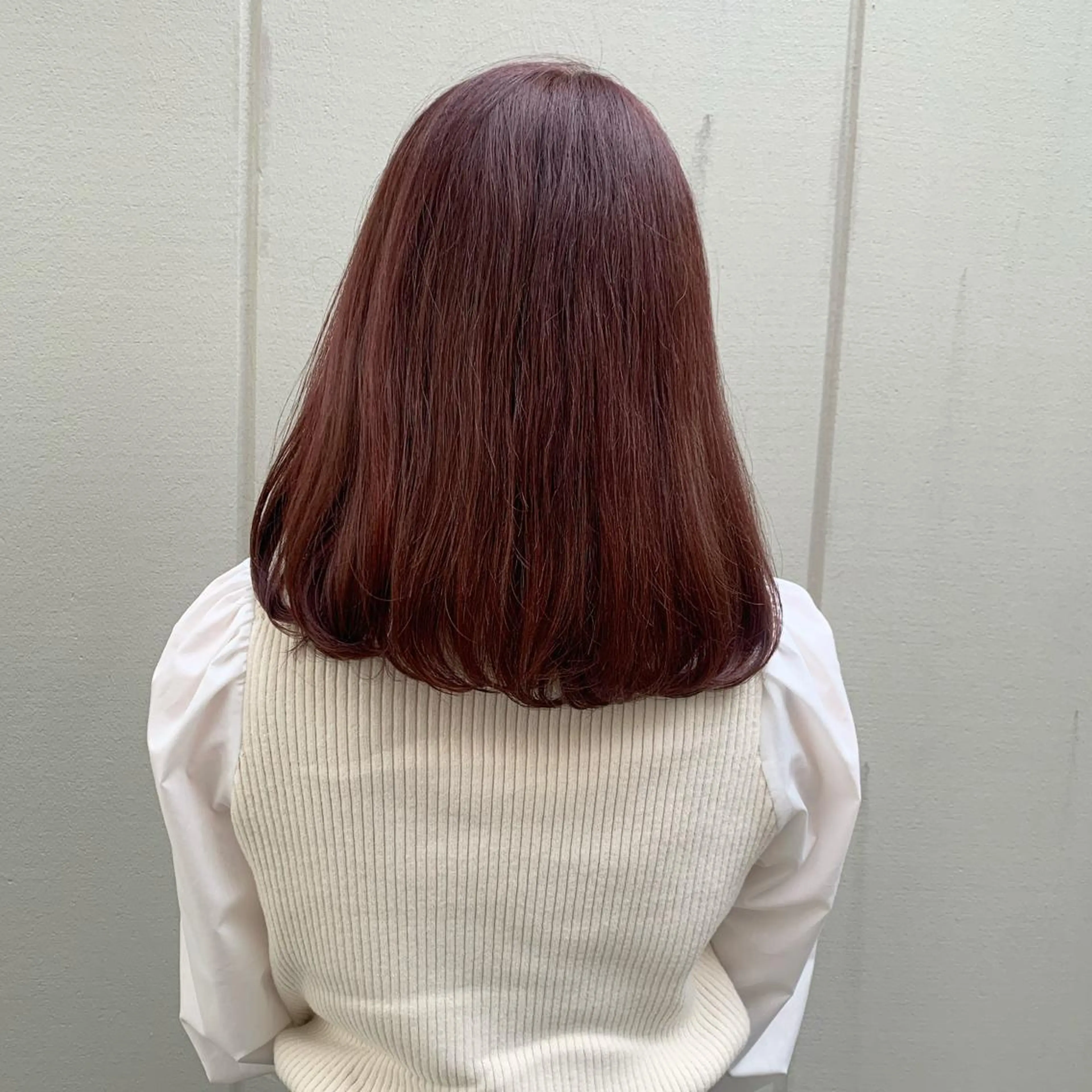 ミディアム カラー 透明感/オリーブ/ グレージュ/YUKAのヘアスタイル