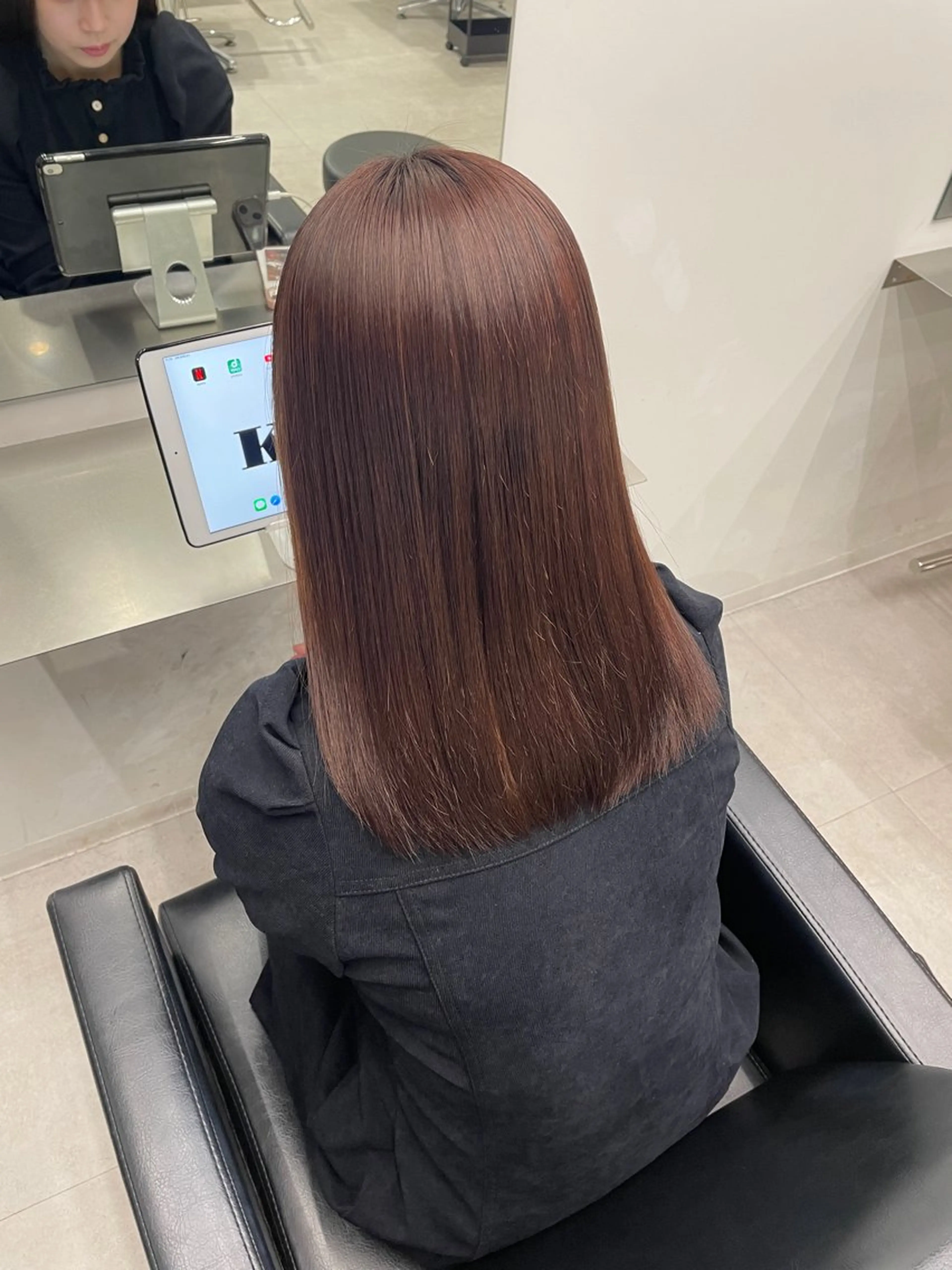 セミロング ヘアカラー トリートメント MIHO☾·̩͙⋆ Kroのヘアスタイル