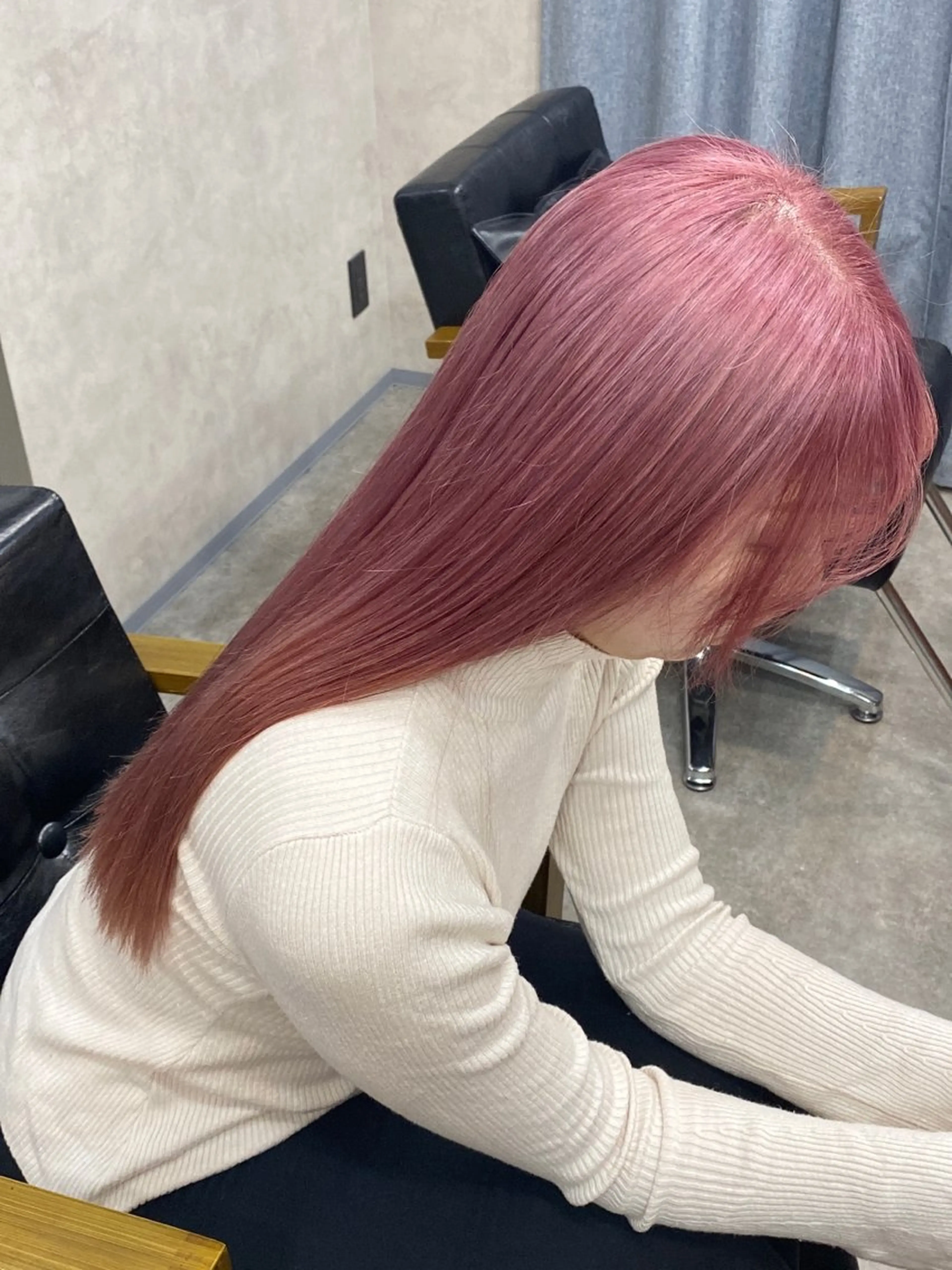 ロング カラー ベージュカラー ブリーチ ラベンダーカラー ラベンダーピンク ピンクカラー 艶髪サラサラカラー 🌈前原健吾のヘアスタイル