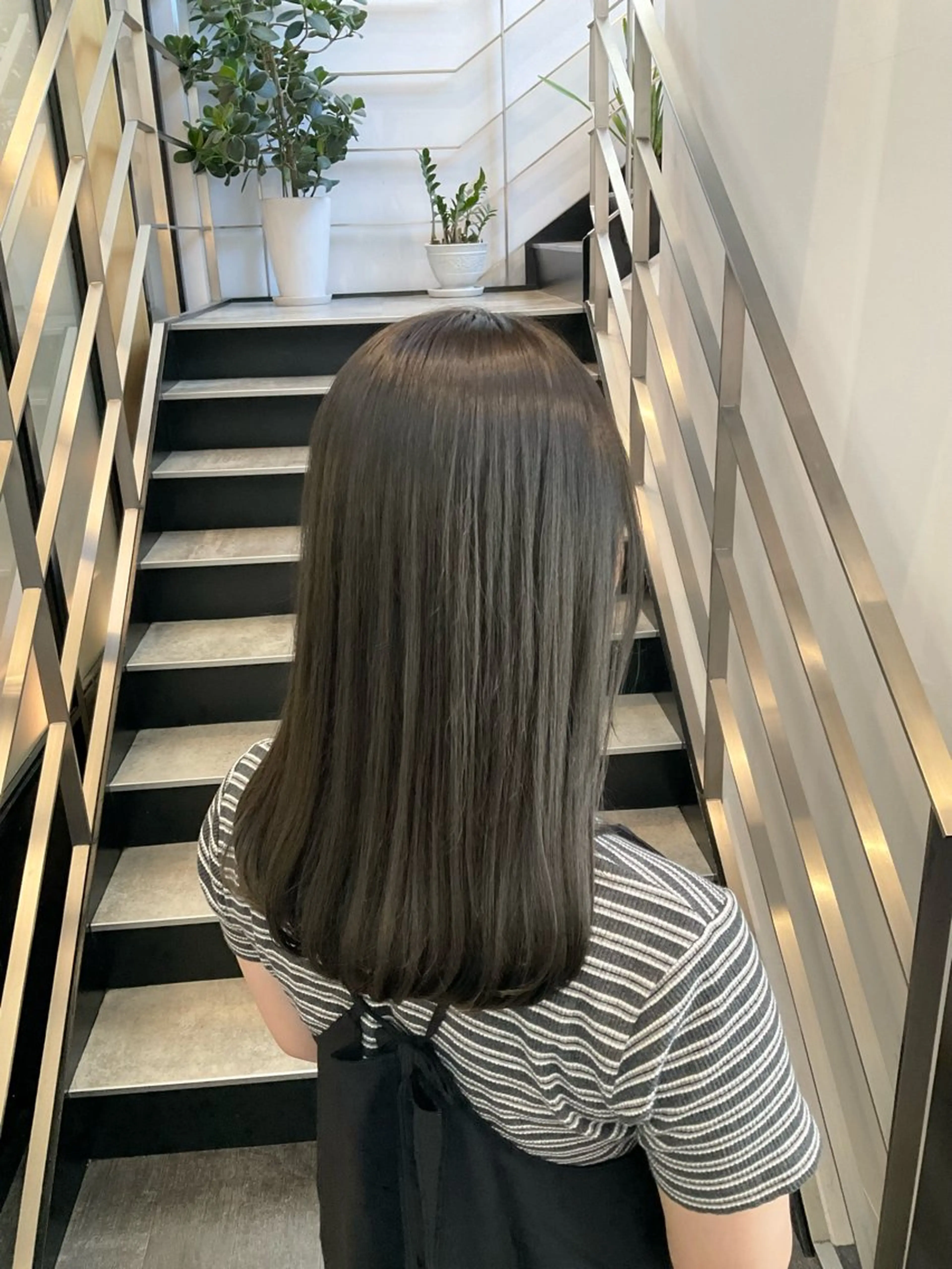 セミロング ヘアカラー トリートメント ヘッドスパ ヘアセット yoshi ☆のヘアスタイル