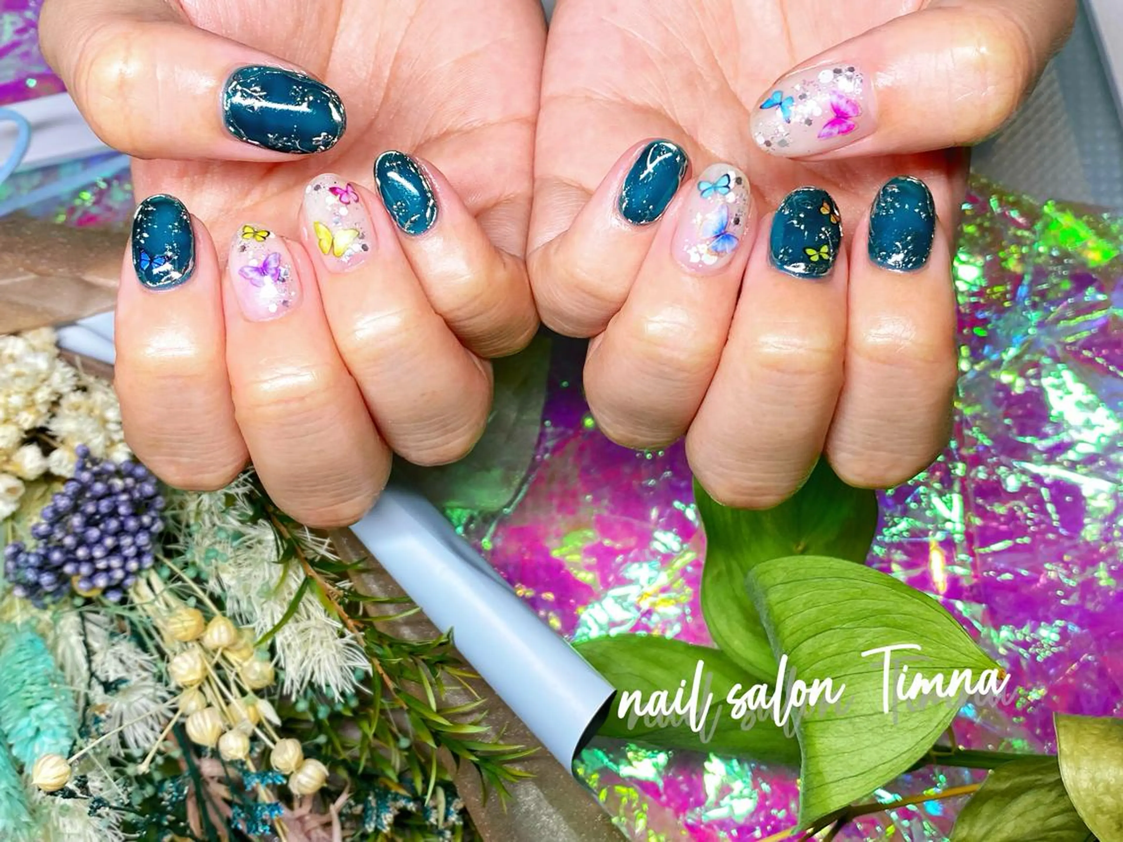 ショート ハンドネイル NAILSALON 🍔Timna🍟のネイルデザイン
