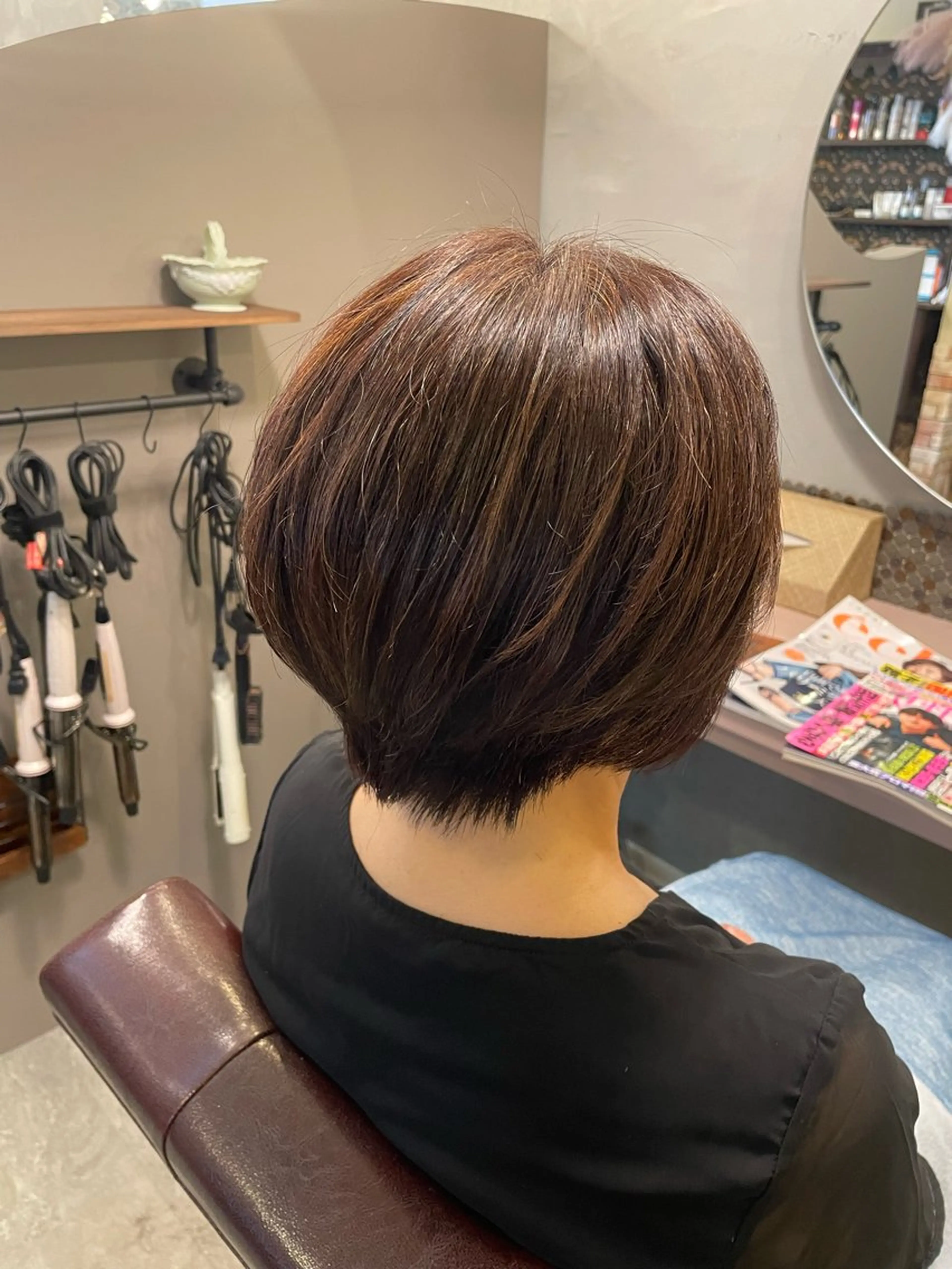 ショート ショートボブ ボブ ショートヘア hair make echo滿木あい花のヘアスタイル