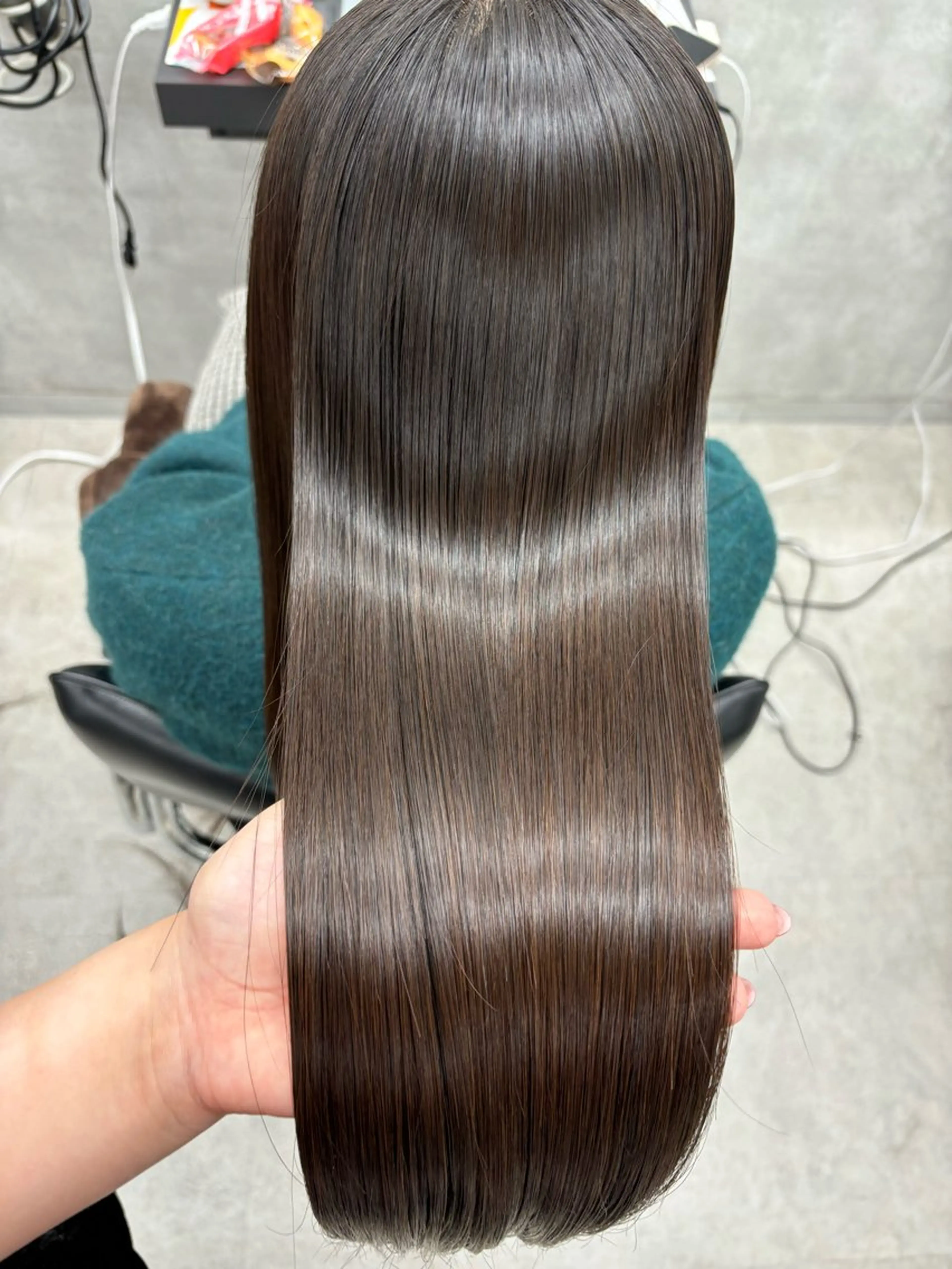 ロング 顔周りカット 髪質改善 韓国風ヘア 縮毛矯正 すぐ巻ける縮毛矯正 🍀勝倉　麗のヘアスタイル