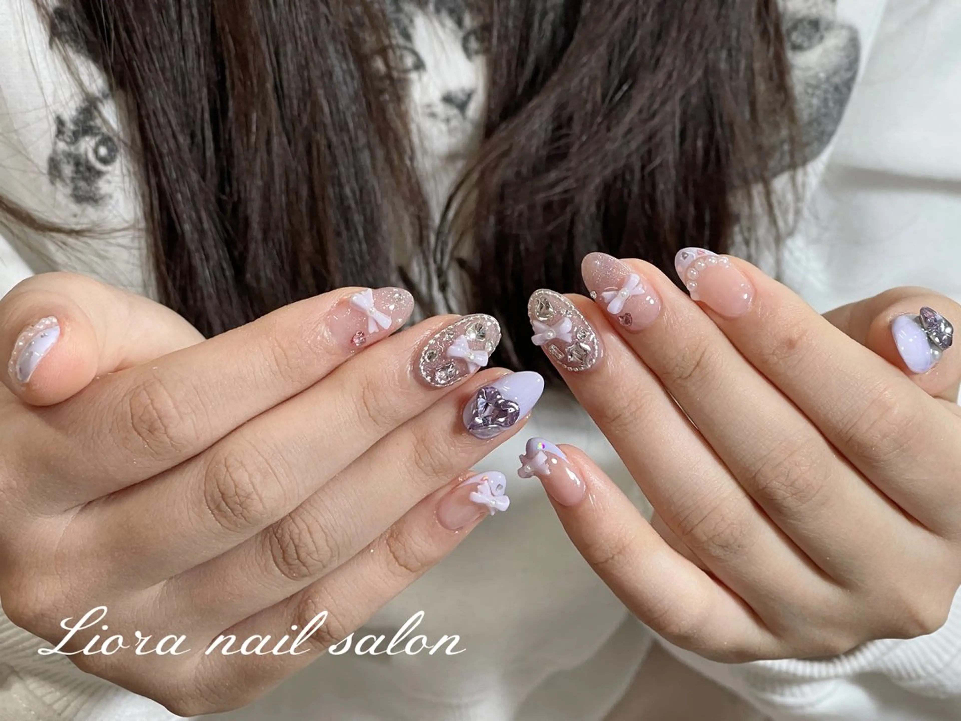 ネイル チークネイル フットネイル フレンチネイル ジェルネイル ガーリー ハンドネイル Liora nail スカルプ専門店のネイルデザイン