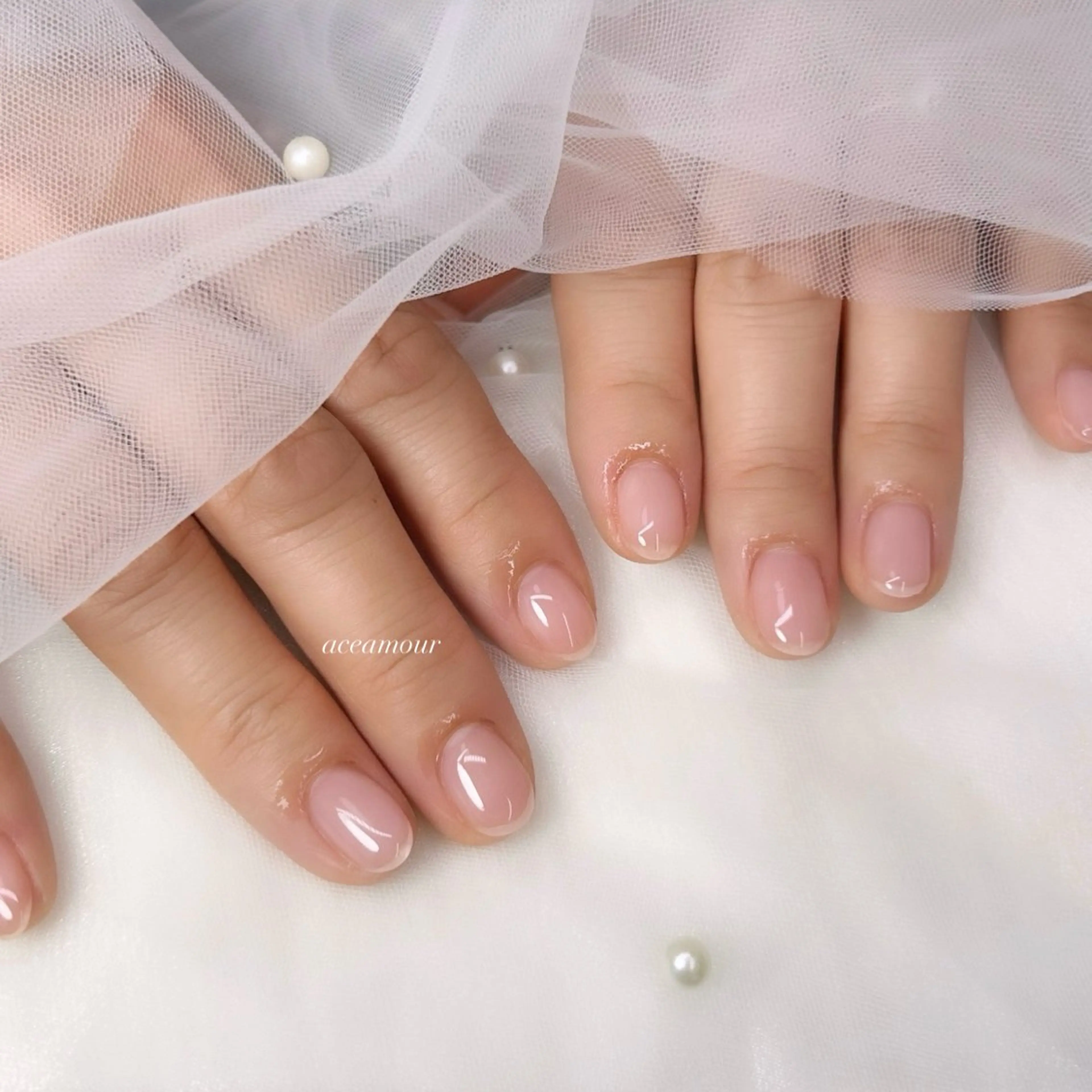 ネイル ハンドネイル ハンドケア ネイル/耳つぼ /新ホワイトニングのネイルデザイン