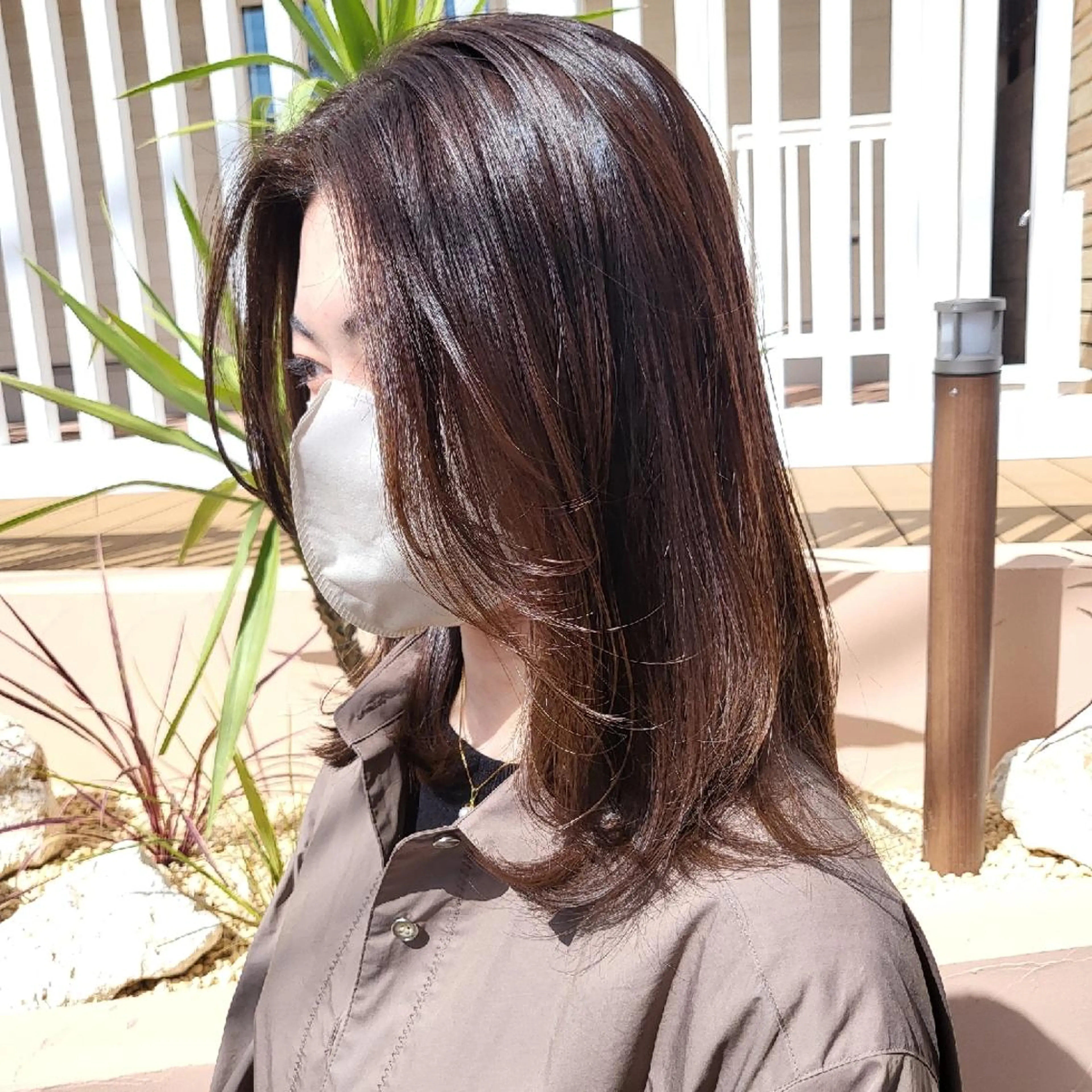 セミロング カラー カット ヘアカラー 社内カット講師・店長 菅原賢一のヘアスタイル