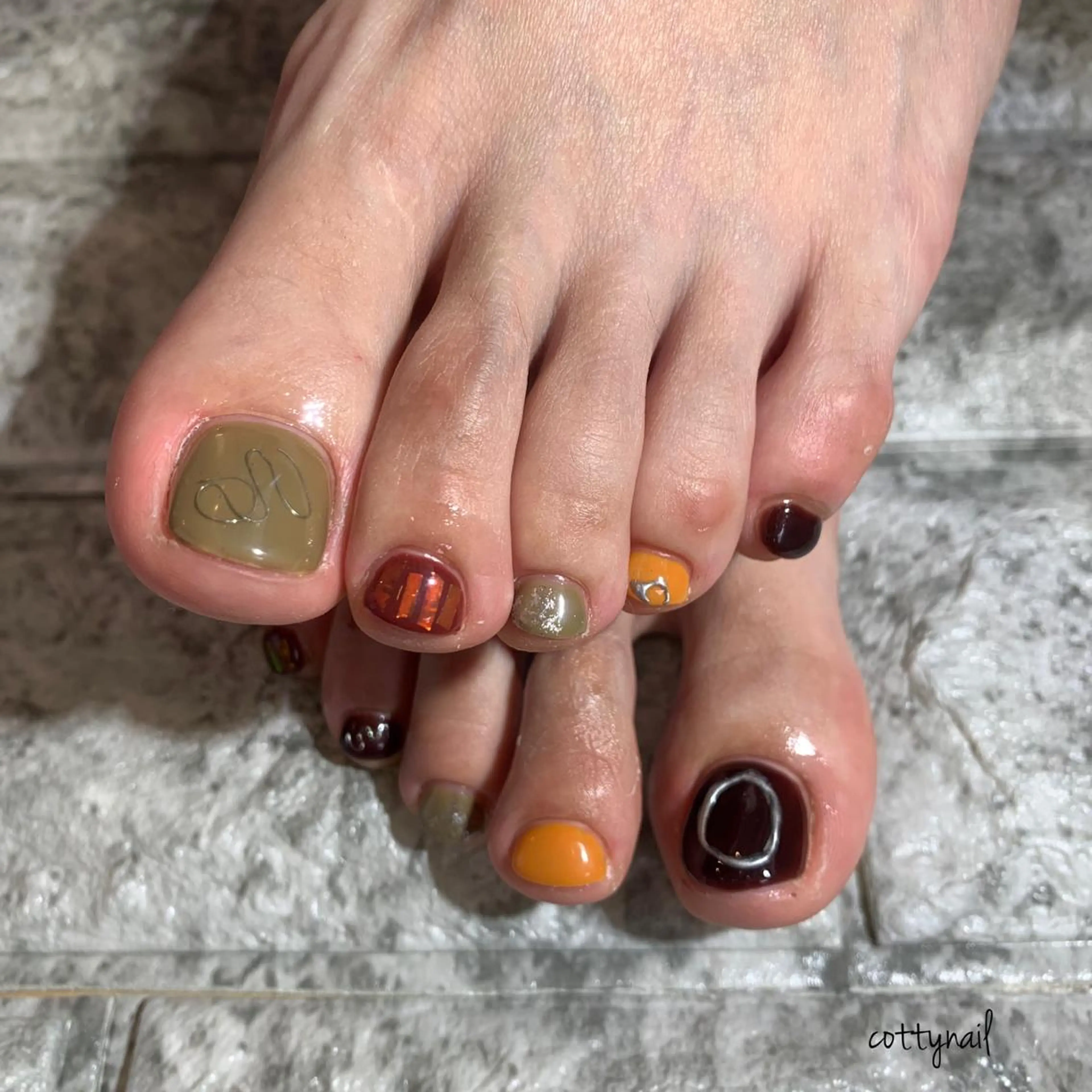 ネイル ジェルネイル ニュアンスネイル フットネイル cottynail -miki-のその他イメージ