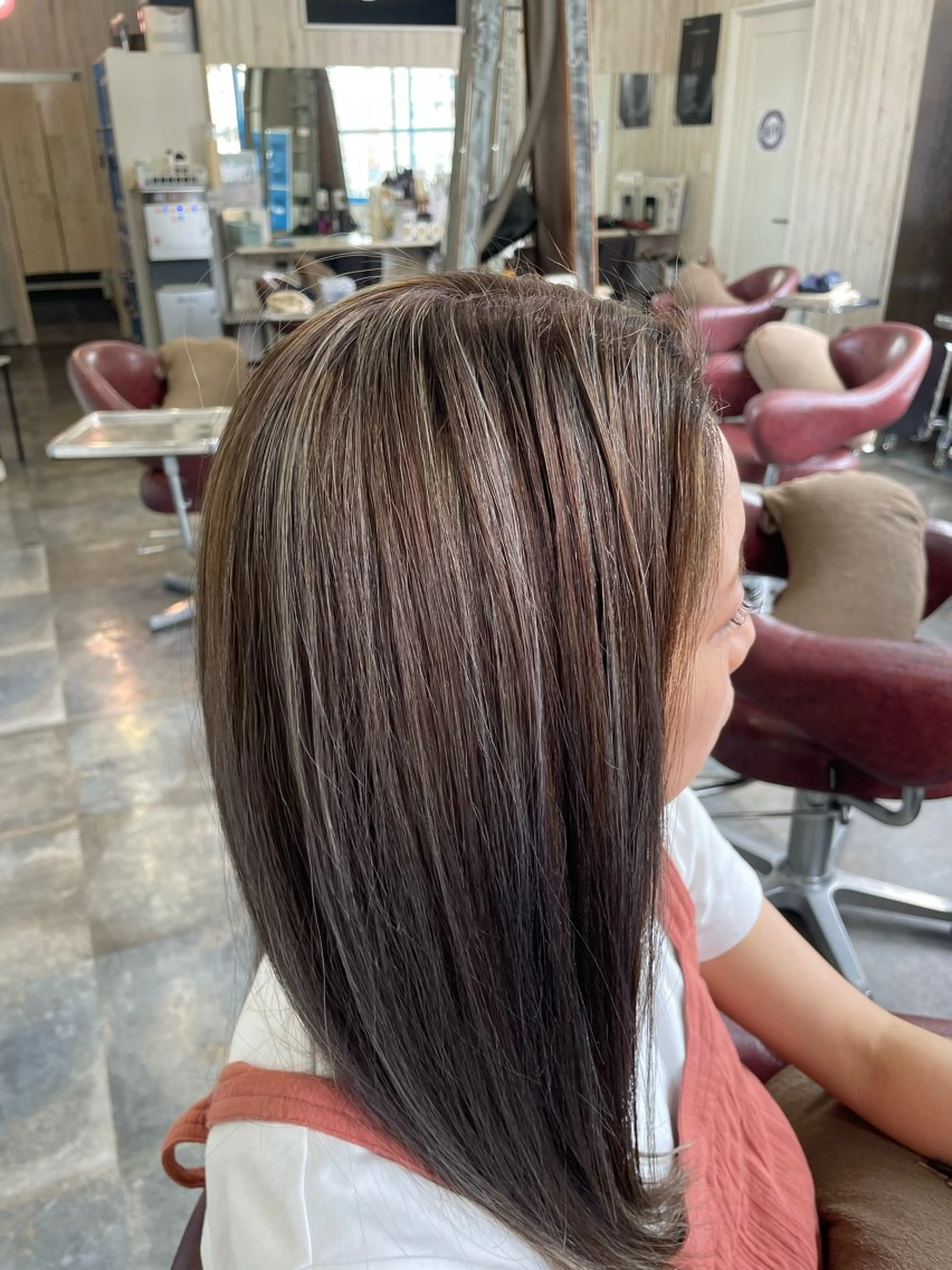 セミロング カット 韓国風くびれヘア/ 小顔レイヤー🧿小林のヘアスタイル