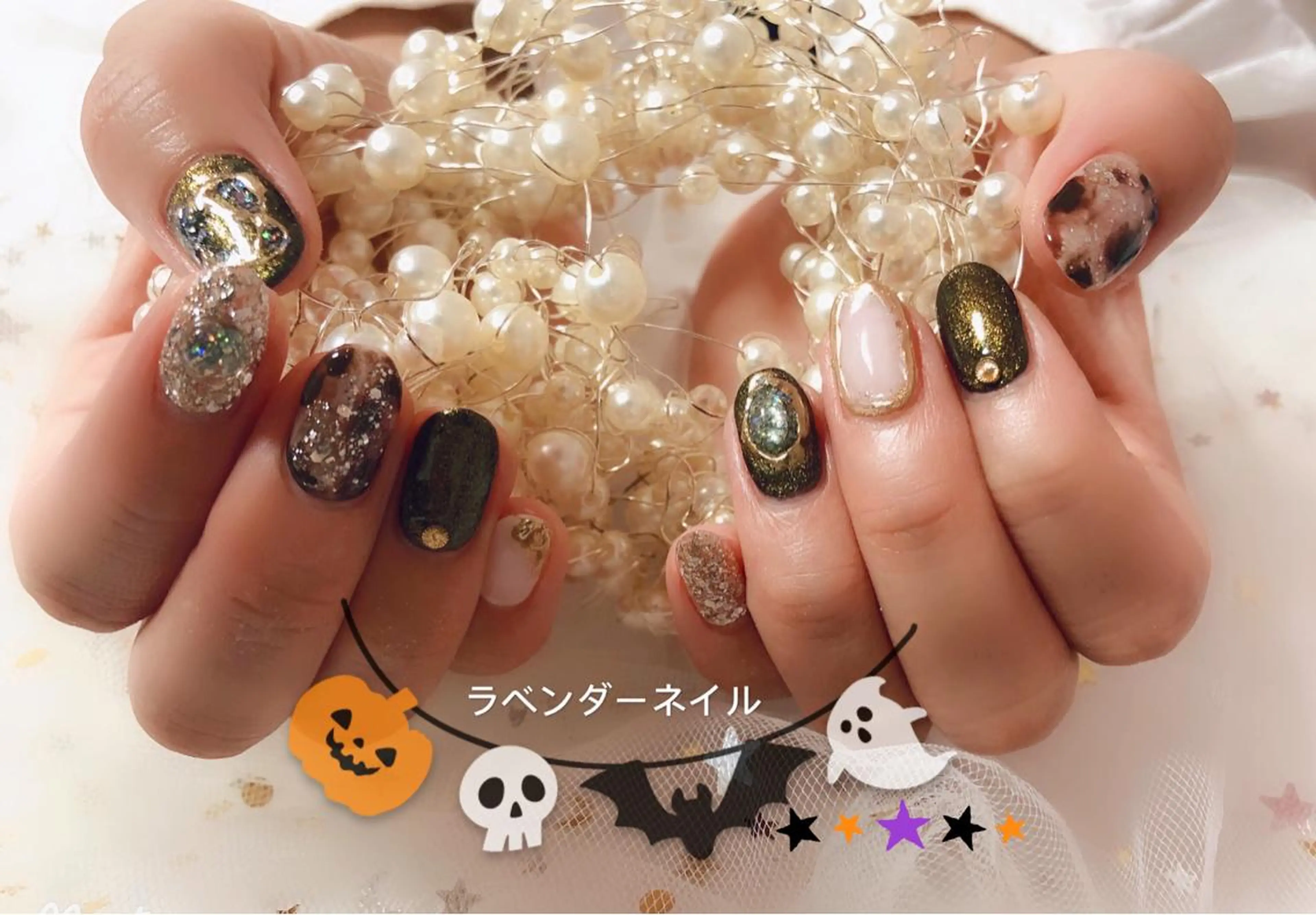 ネイル ラベンダー💖日暮里 ルル💖ネイルのネイルデザイン