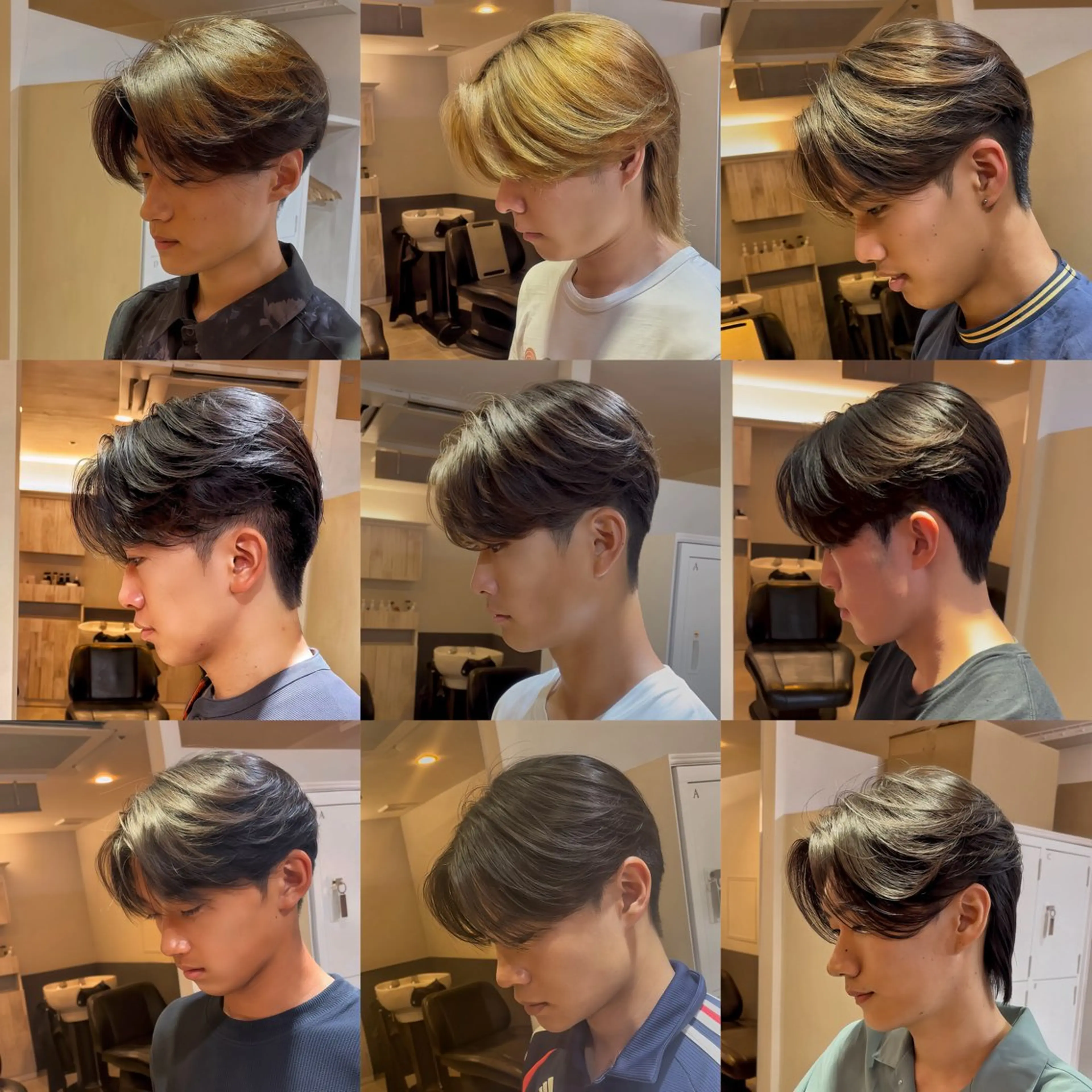 ミディアム メンズ 縮毛矯正 EXCIA所属・メンズ特化 韓国/曲がる縮毛矯正のヘアスタイル