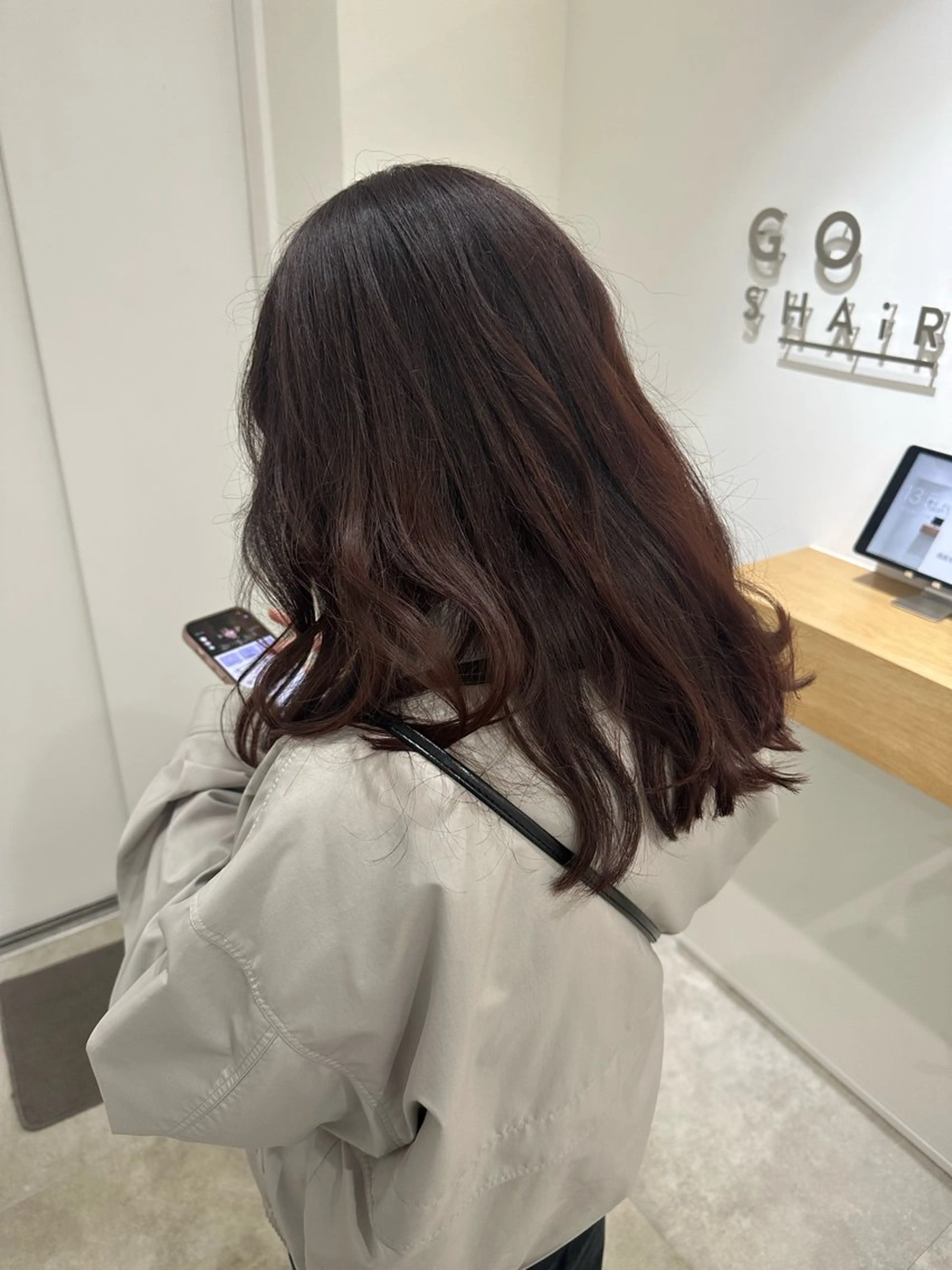 セミロング カラー カット ヘアカラー トリートメント レイヤー/ナチュラル 💐nao.のヘアスタイル